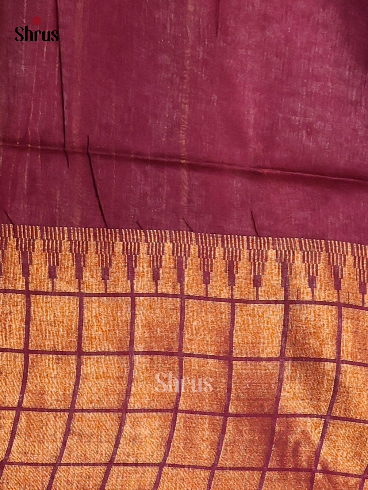 Pink & Maroon- shibori saree - Shop on Shrus.com