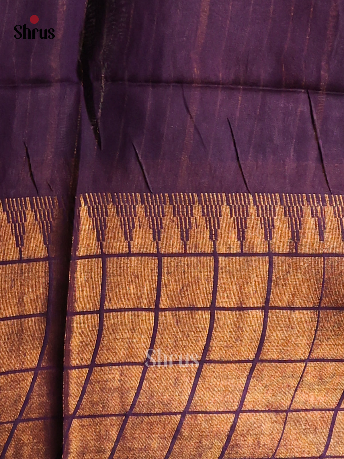 Lite & Dark Violet - shibori saree - Shop on Shrus.com