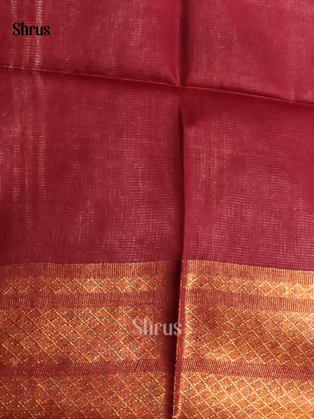 Brown & Maroon - shibori saree - Shop on Shrus.com
