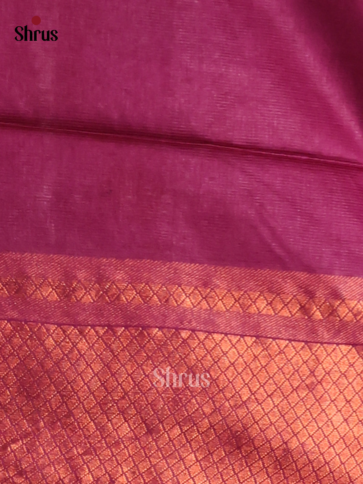 Cream, Green & Majenta Pink  - shibori saree - Shop on Shrus.com