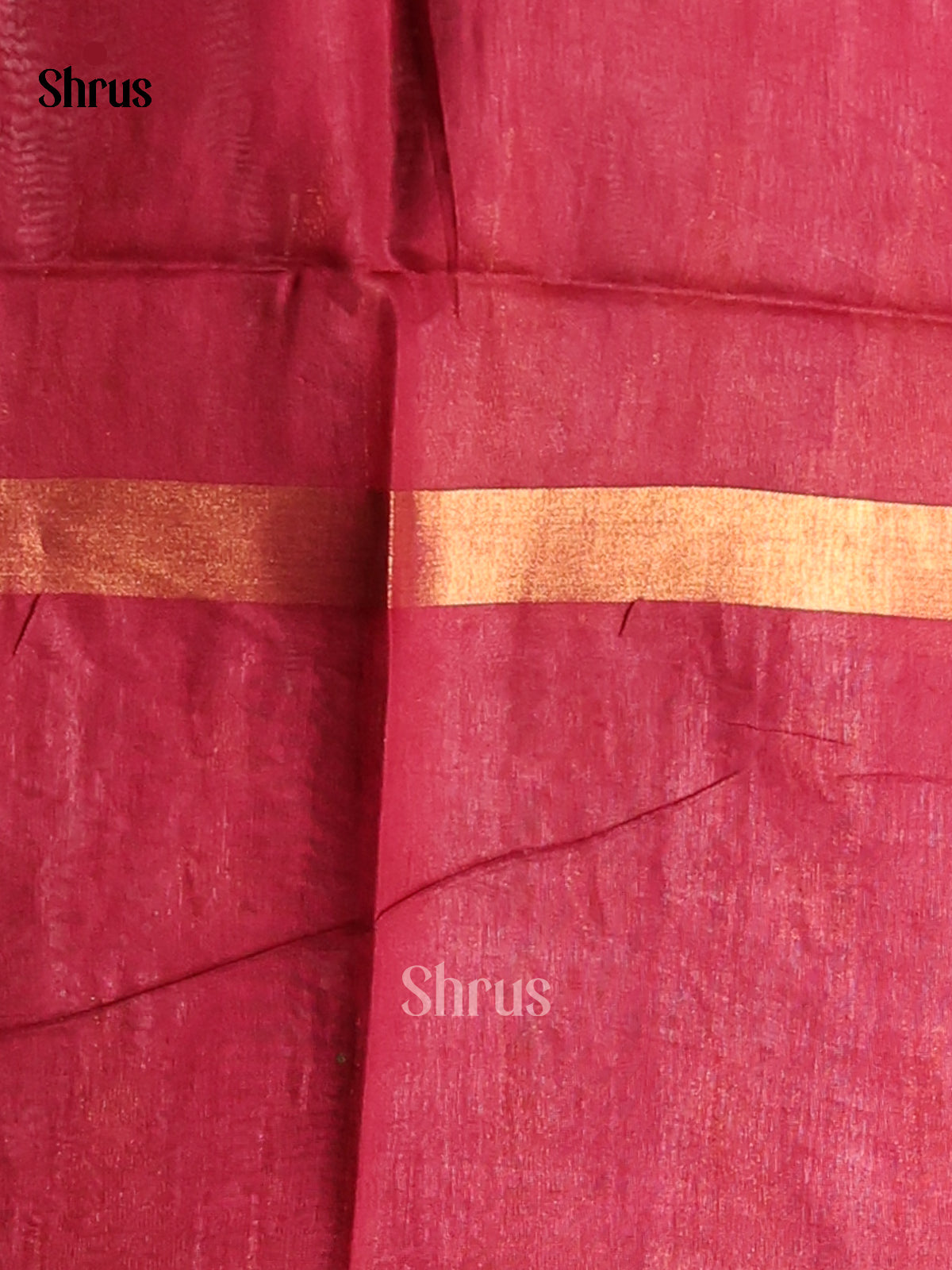 Brown with Maroon - shibori saree - Shop on Shrus.com