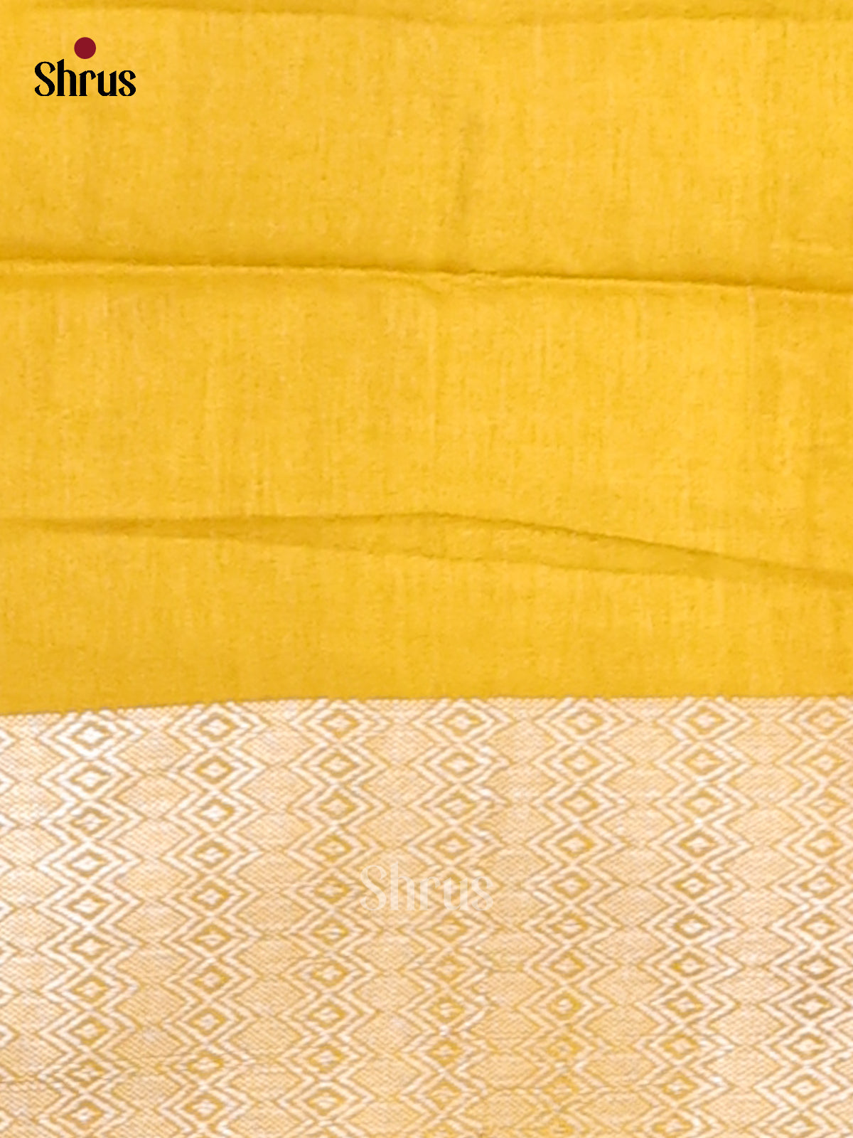 Brown with Yellow - Shibori Saree - Shop on Shrus.com