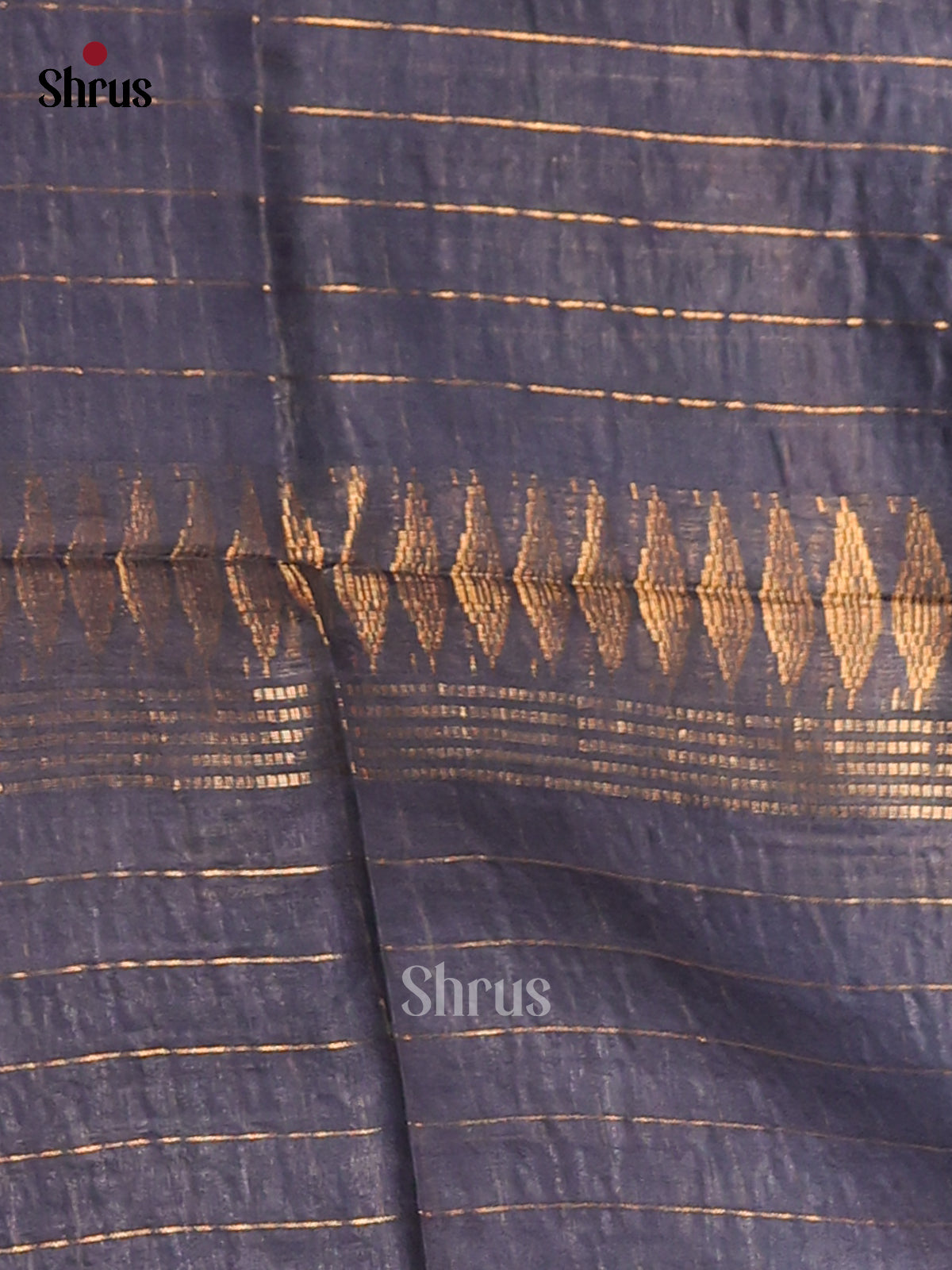 Brown with Grey - shibori saree - Shop on Shrus.com