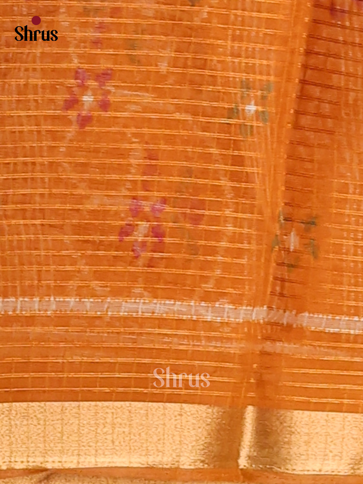 Mustard- Kota Cotton Saree - Shop on Shrus.com