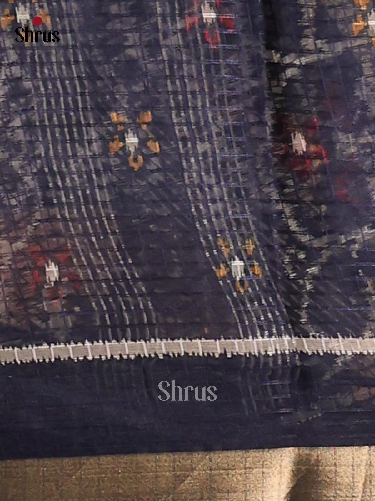Blue - Kota Cotton Saree - Shop on Shrus.com