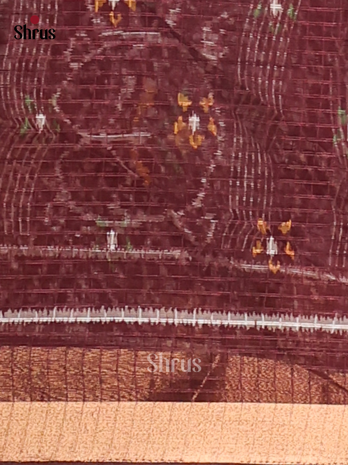 Arakku Maroon - Kota Cotton Saree - Shop on Shrus.com