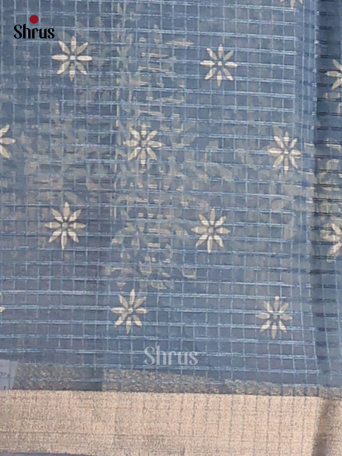 Blue - Kota Cotton Saree - Shop on Shrus.com