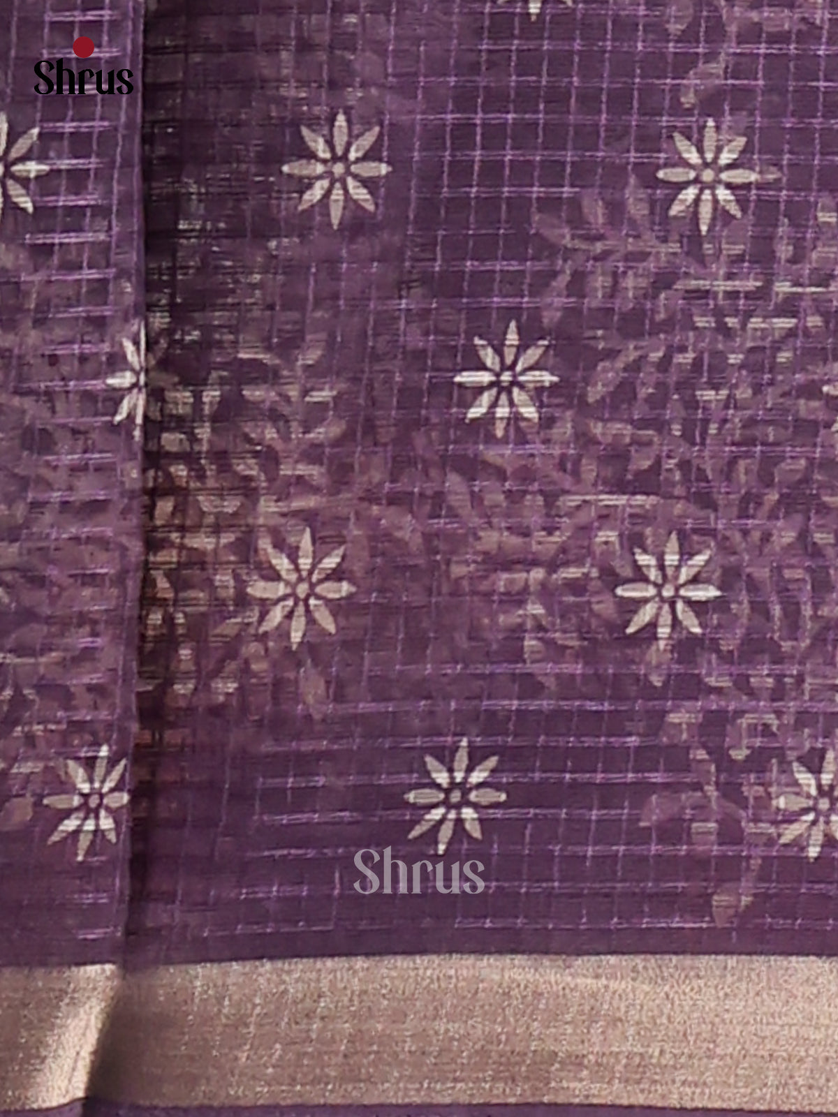 Violet - Kota Cotton Saree - Shop on Shrus.com