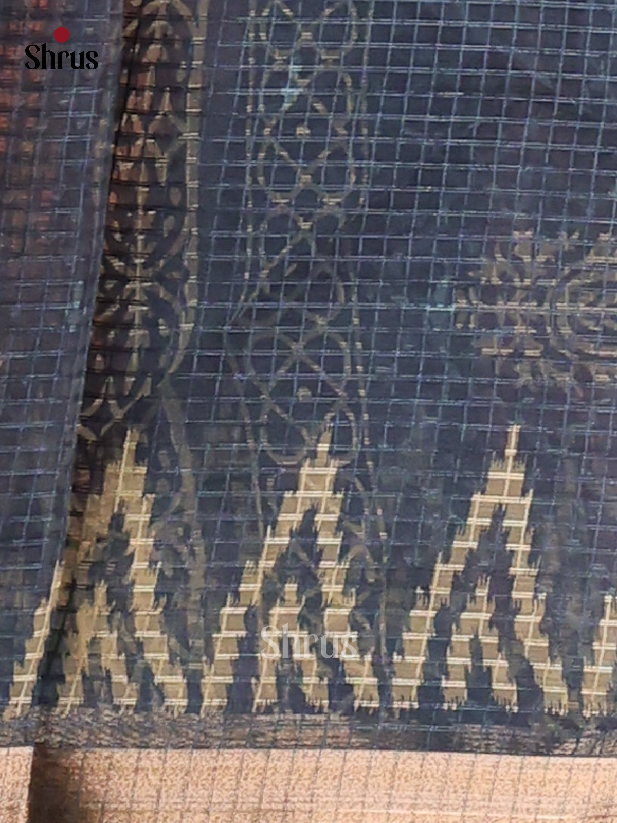 Blue - Kota Cotton Saree - Shop on Shrus.com