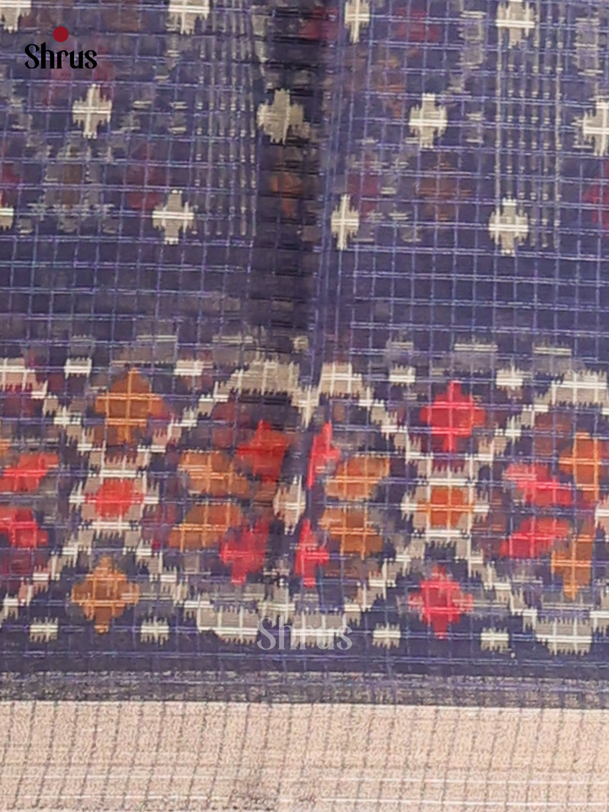 Blue - Kota Cotton Saree - Shop on Shrus.com