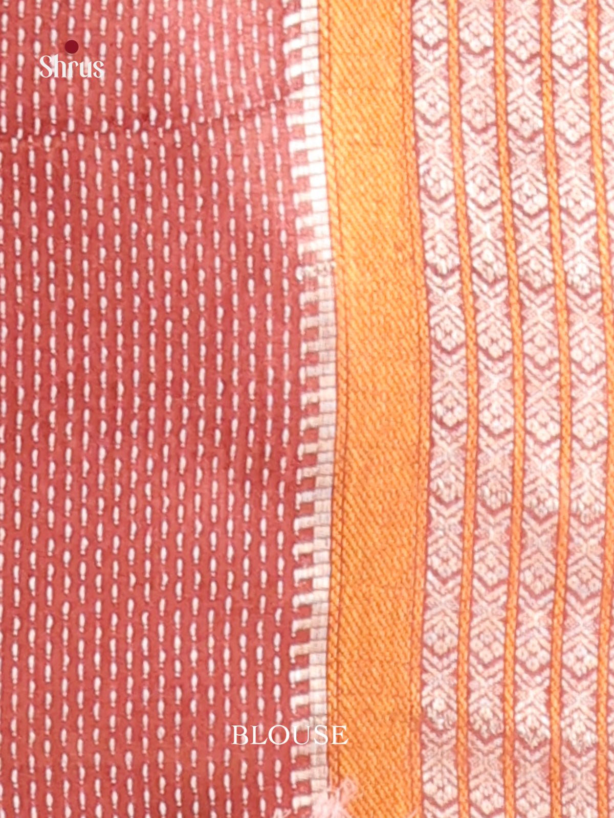 Maroon- Semi Tussar saree - Shop on Shrus.com