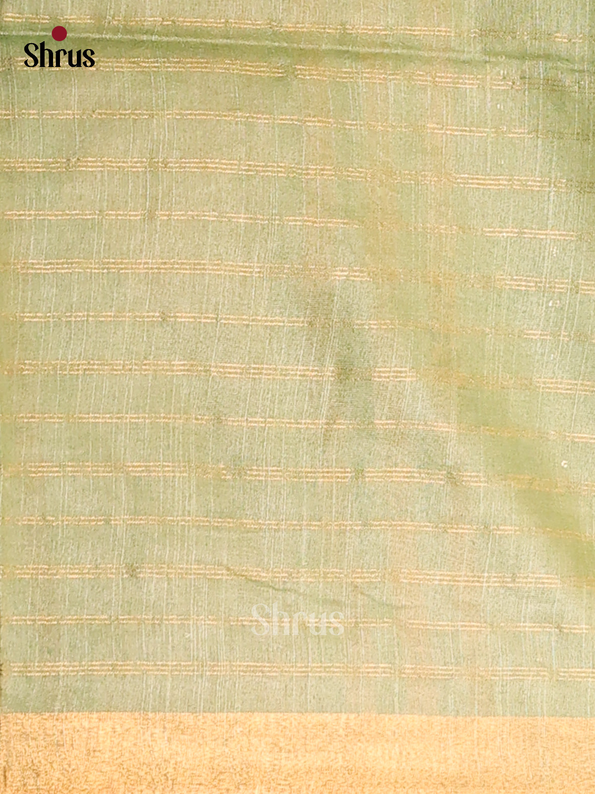 Pastel Blue & Green - Semi Tussar Saree - Shop on Shrus.com
