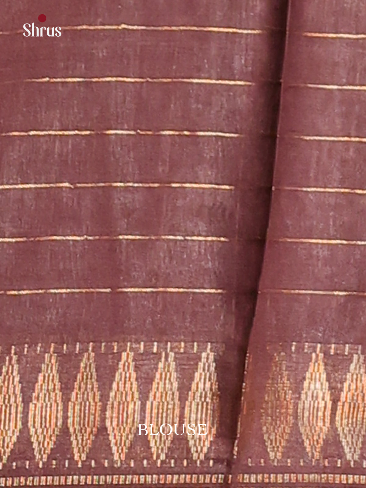 Beige & Brown - Semi Tussar Saree - Shop on Shrus.com