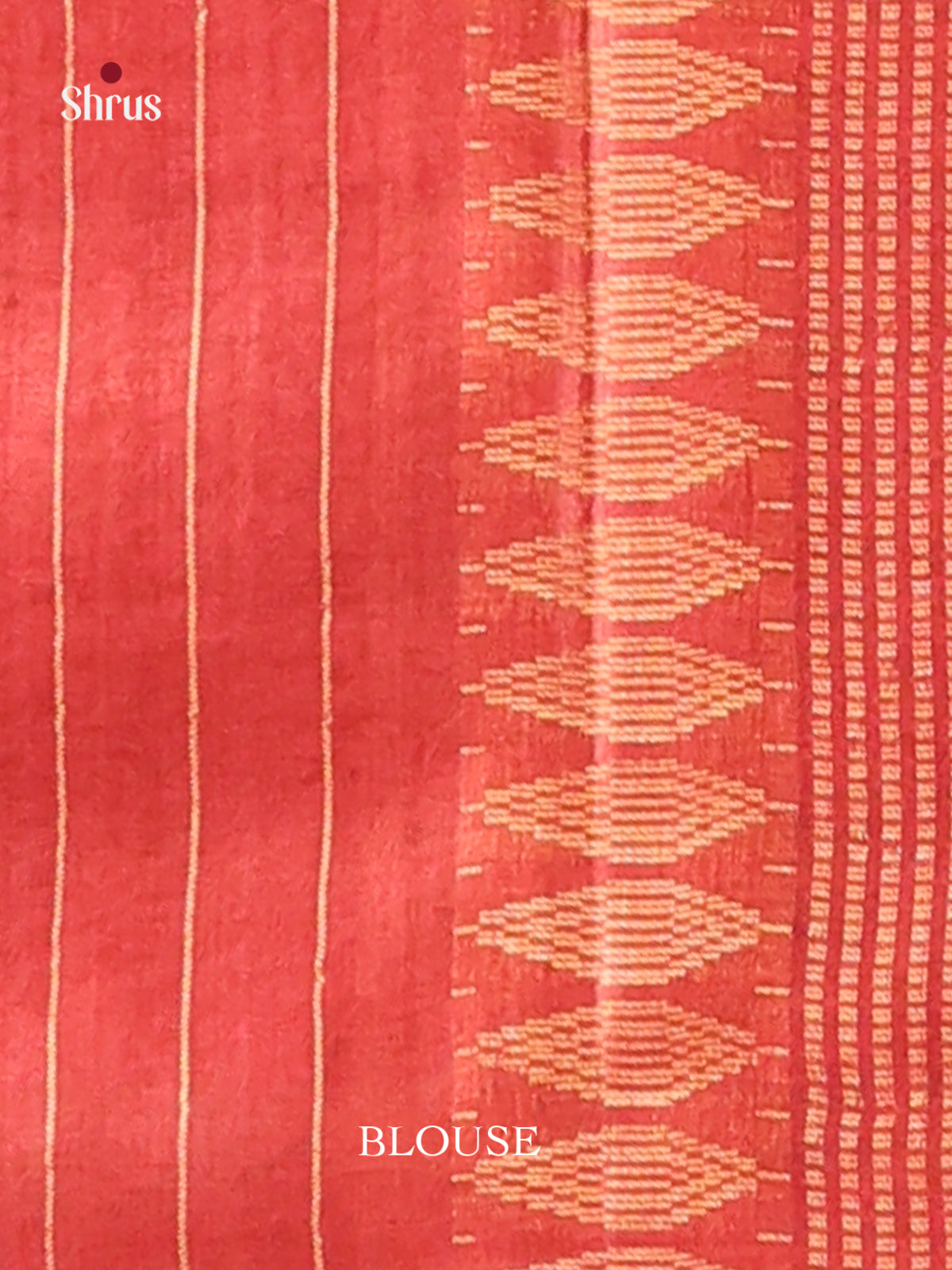 Grey & Red - Semi Tussar saree - Shop on Shrus.com