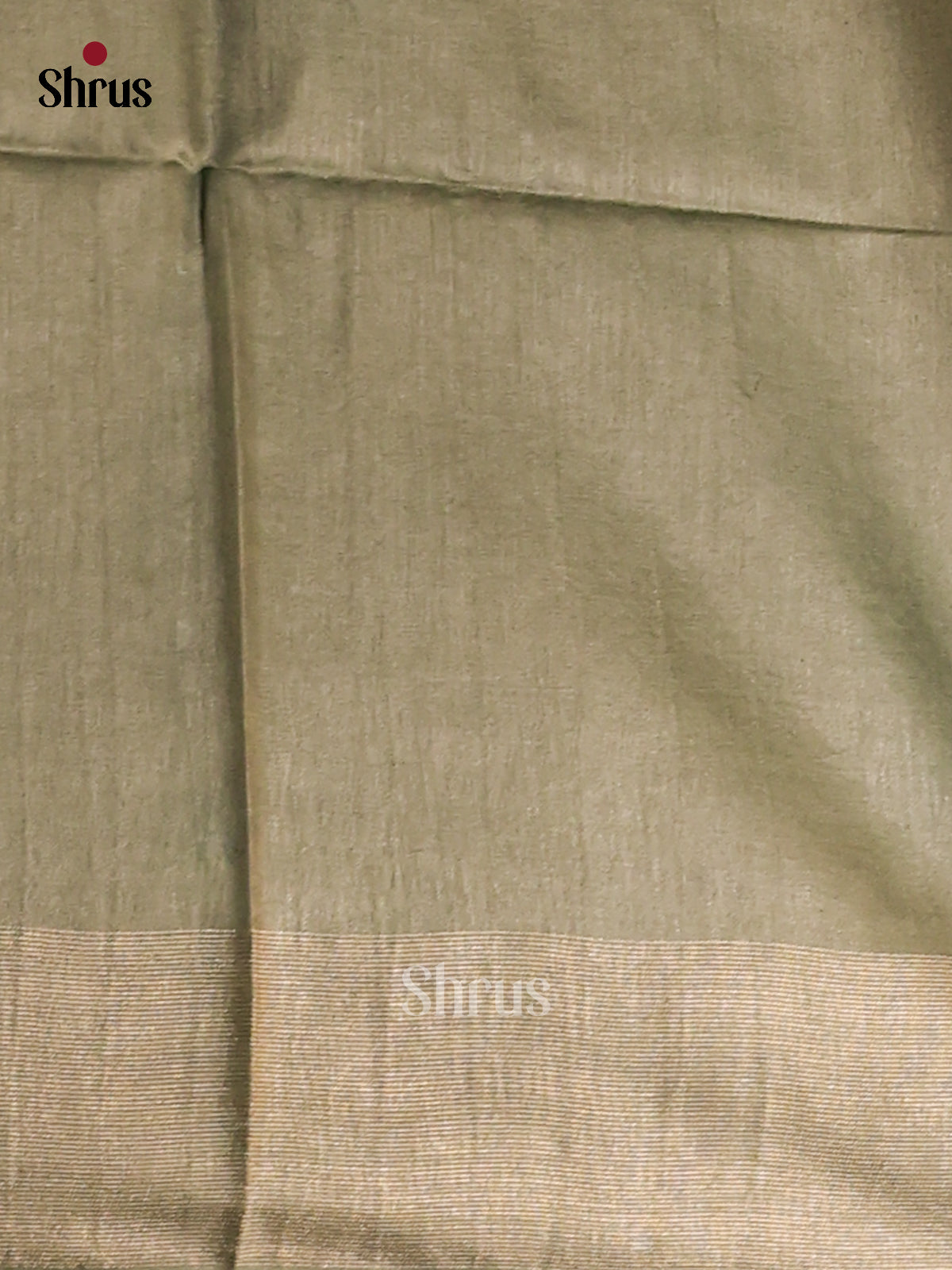 Grey Green- Semi Tussar Saree - Shop on Shrus.com