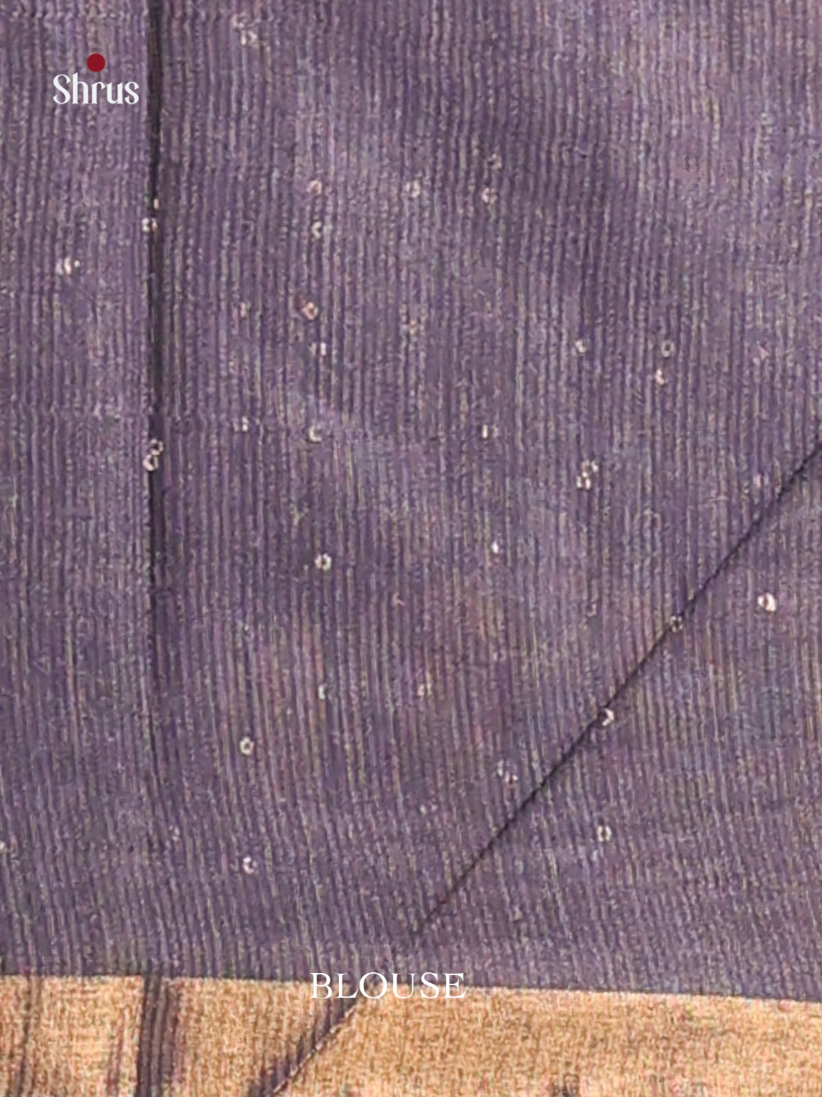 Brown & Blue - Semi Tussar saree - Shop on Shrus.com