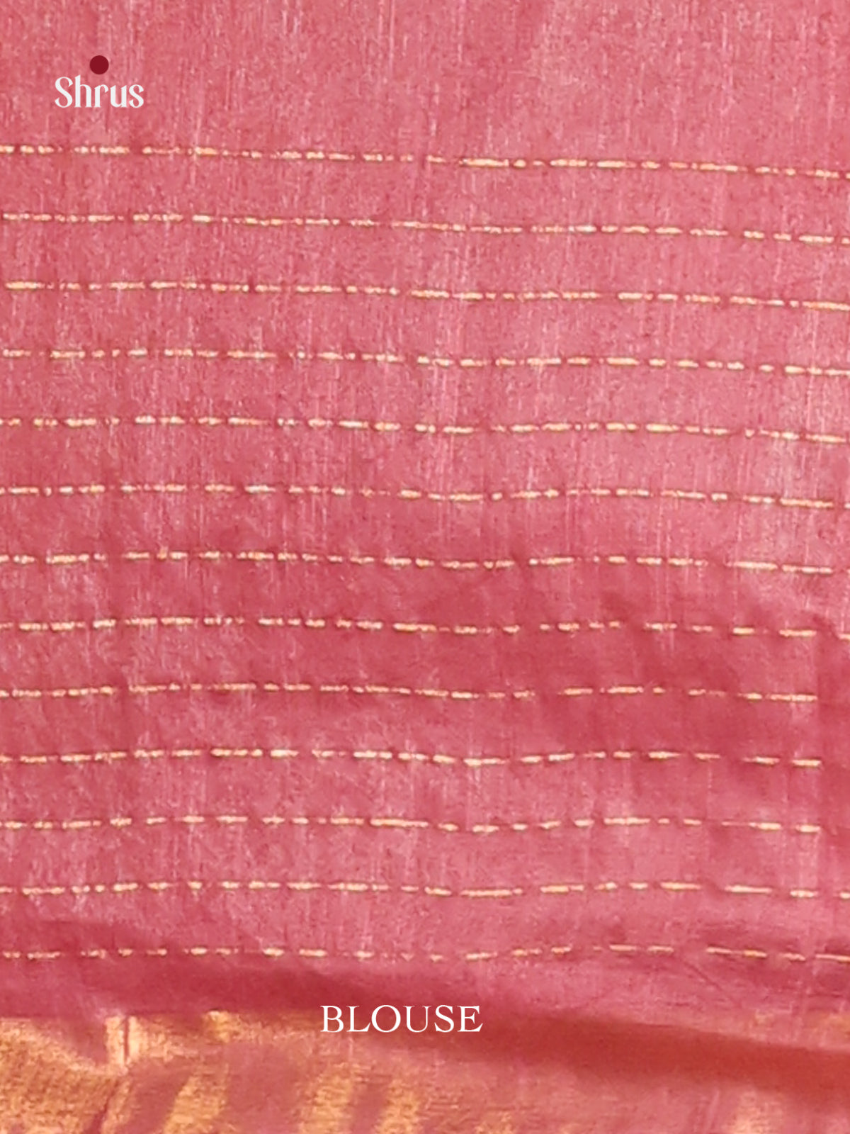 Green &  Red - Semi Tussar Saree - Shop on Shrus.com