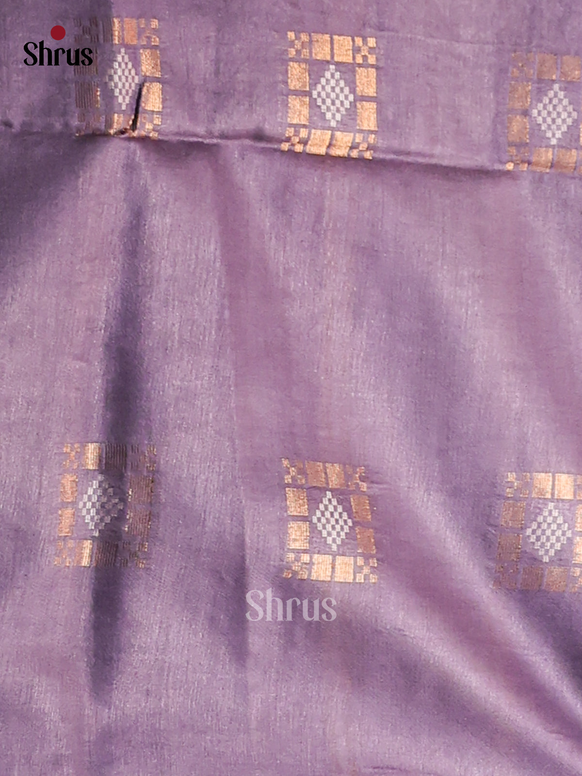 Green & Purple- Semi Tussar Saree - Shop on Shrus.com
