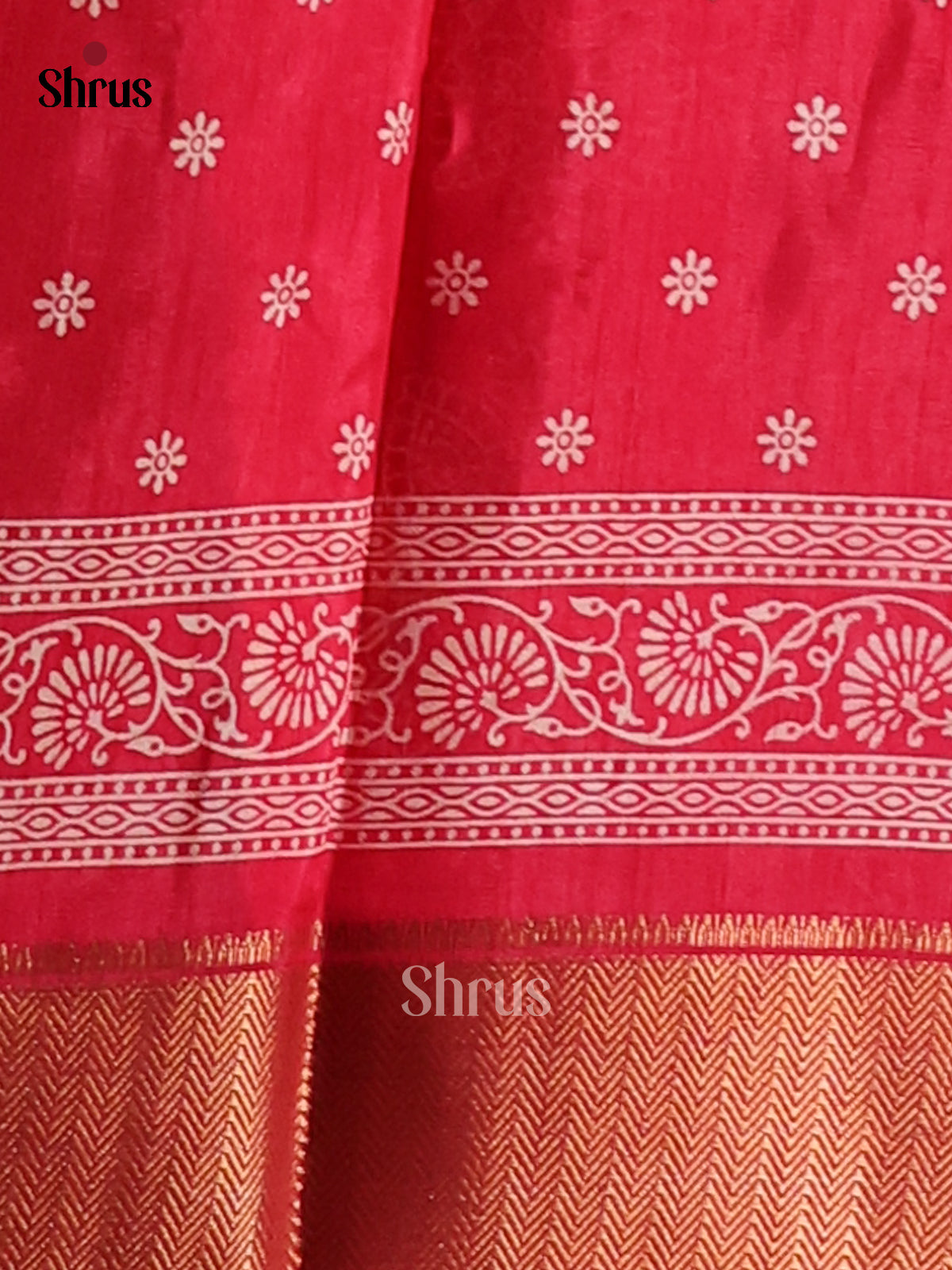 Pink - Semi Crepe Saree - Shop on Shrus.com