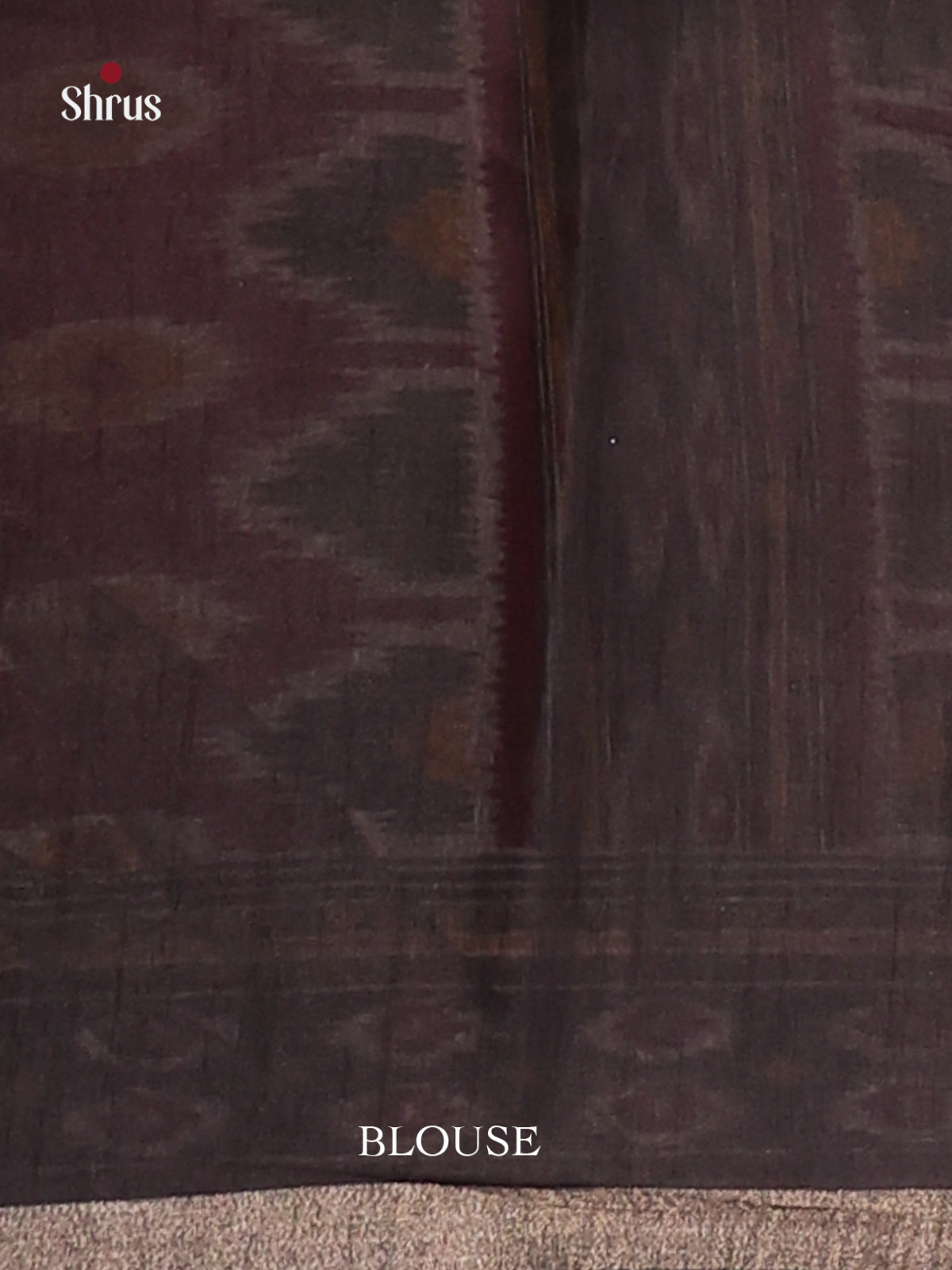 Maroon & Black- Art Modal Saree - Shop on Shrus.com