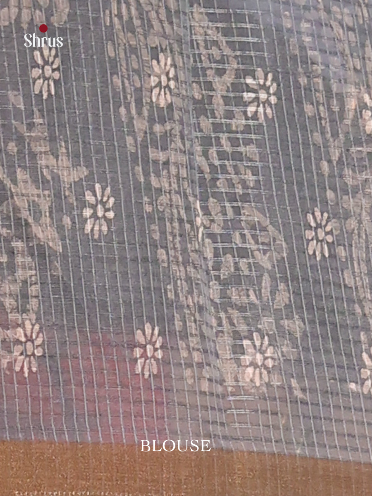 Grey - Kota Cotton Saree - Shop on Shrus.com