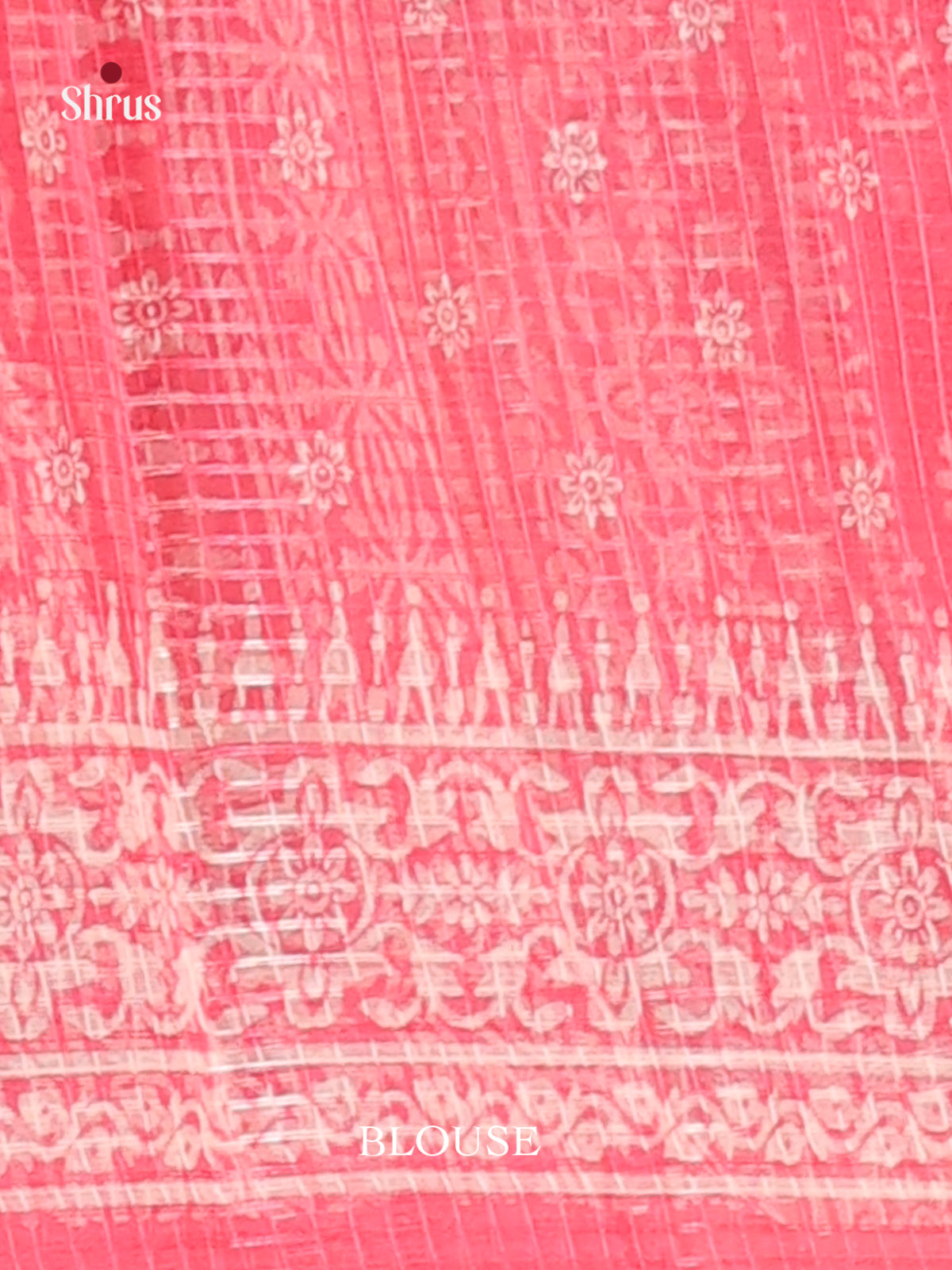 Pink - Kota Cotton Saree - Shop on Shrus.com