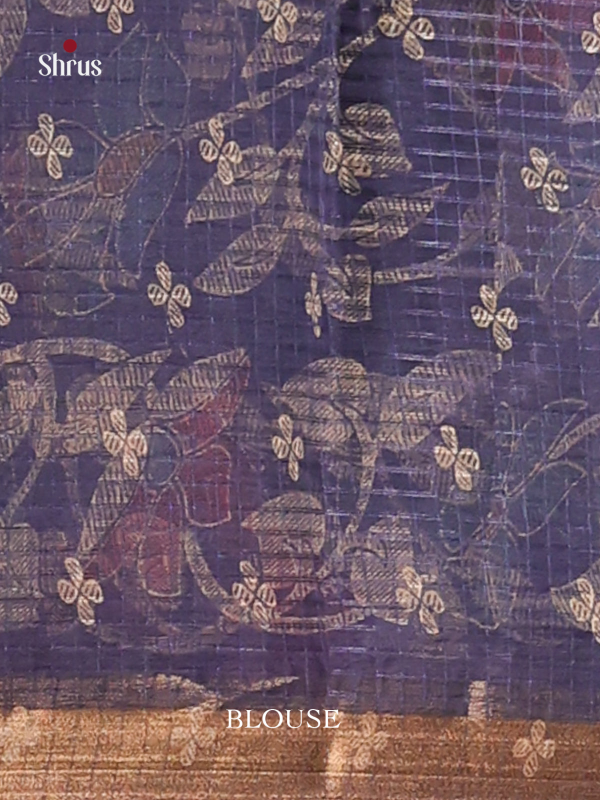 Blue - Kota Cotton Saree - Shop on Shrus.com