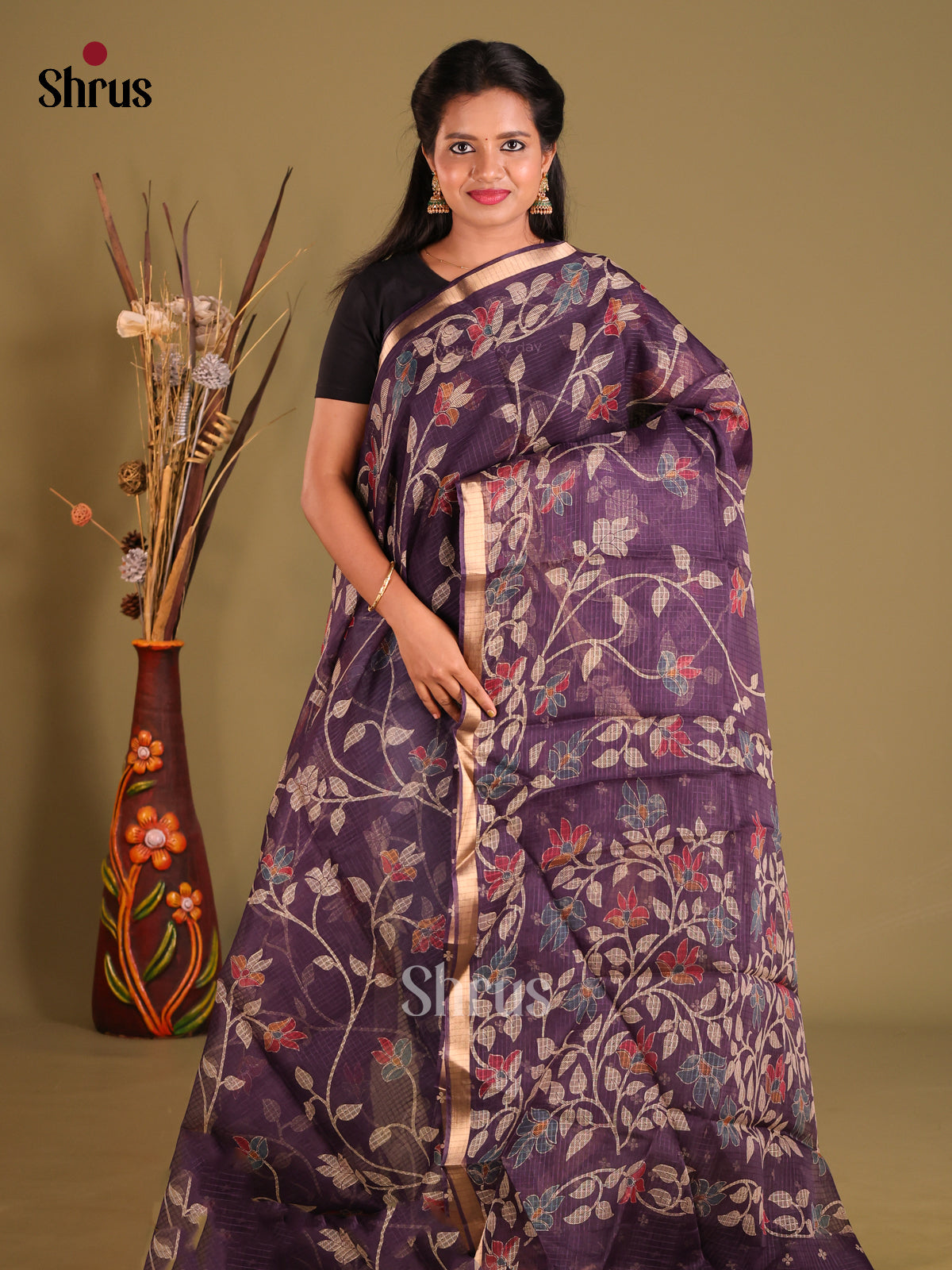 DES29498 - Kota Cotton Saree - Shop on Shrus.com