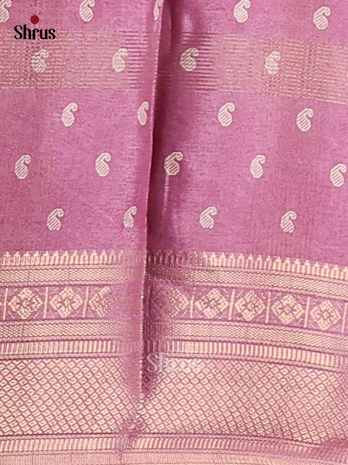 Lilac - Semi Crepe Saree - Shop on Shrus.com