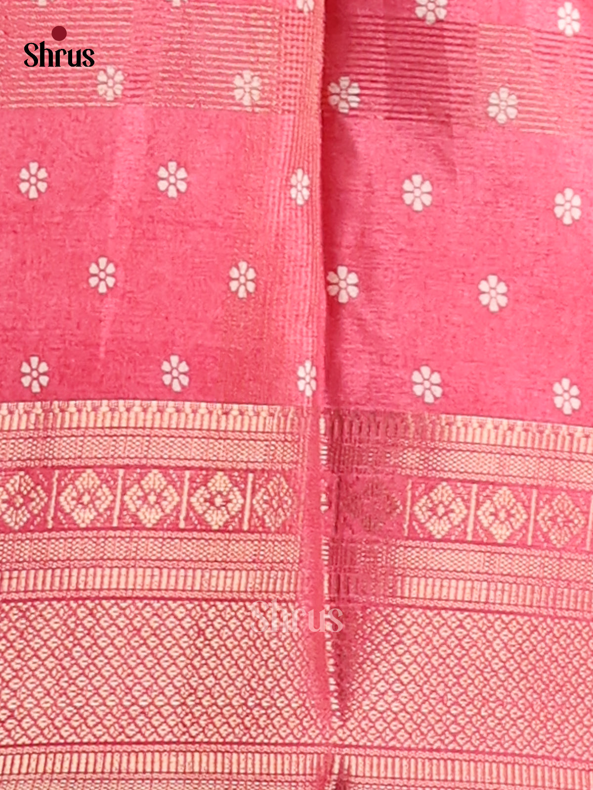 Pink - Semi Crepe Saree - Shop on Shrus.com