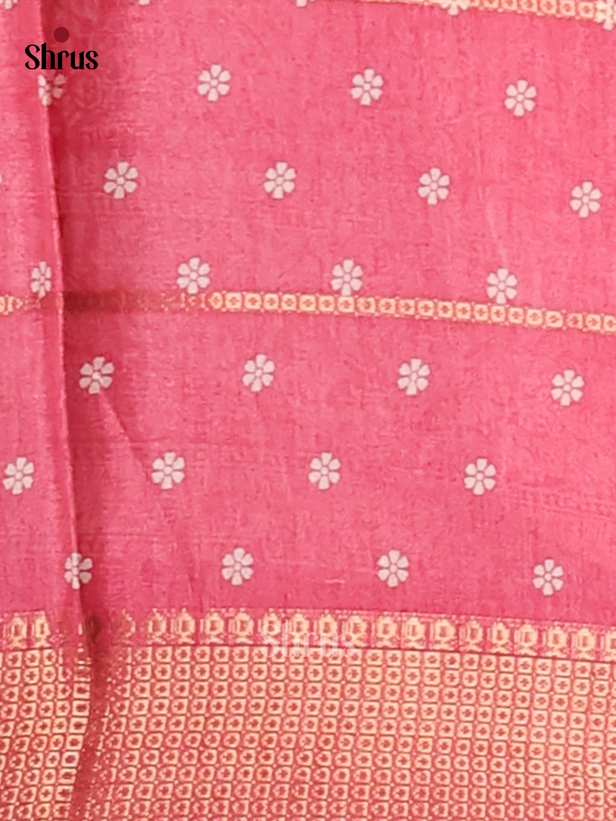 Pink - Semi Crepe Saree - Shop on Shrus.com
