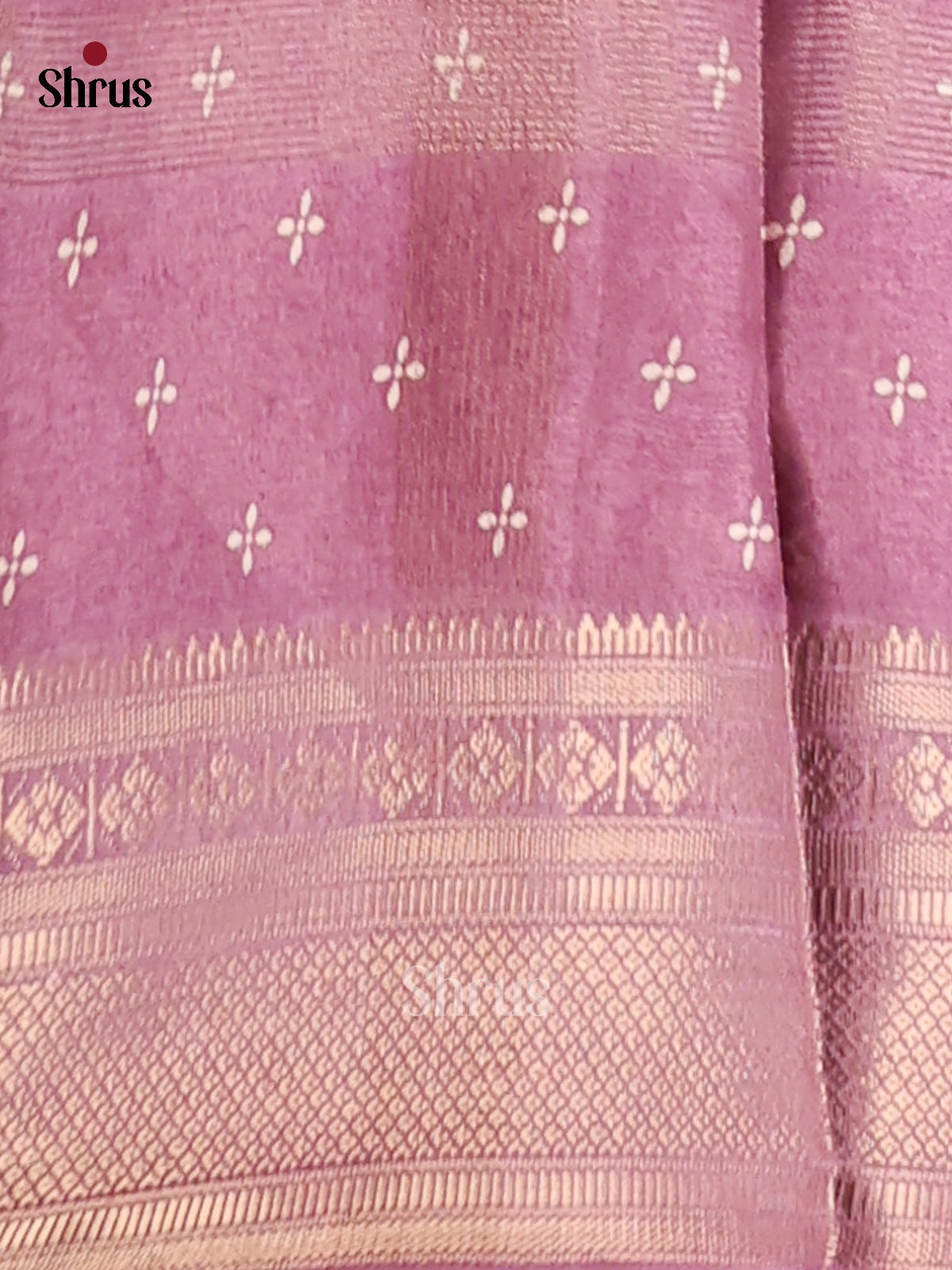 Lavender - Semi Crepe Saree - Shop on Shrus.com