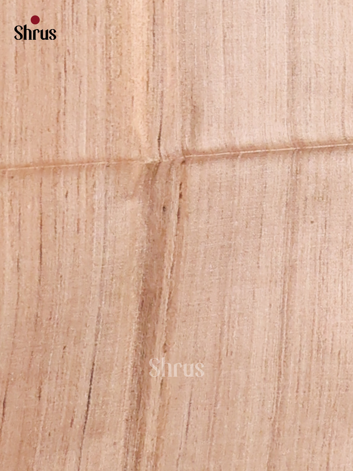 Cream(Single Tone)- Tussar Saree - Shop on Shrus.com