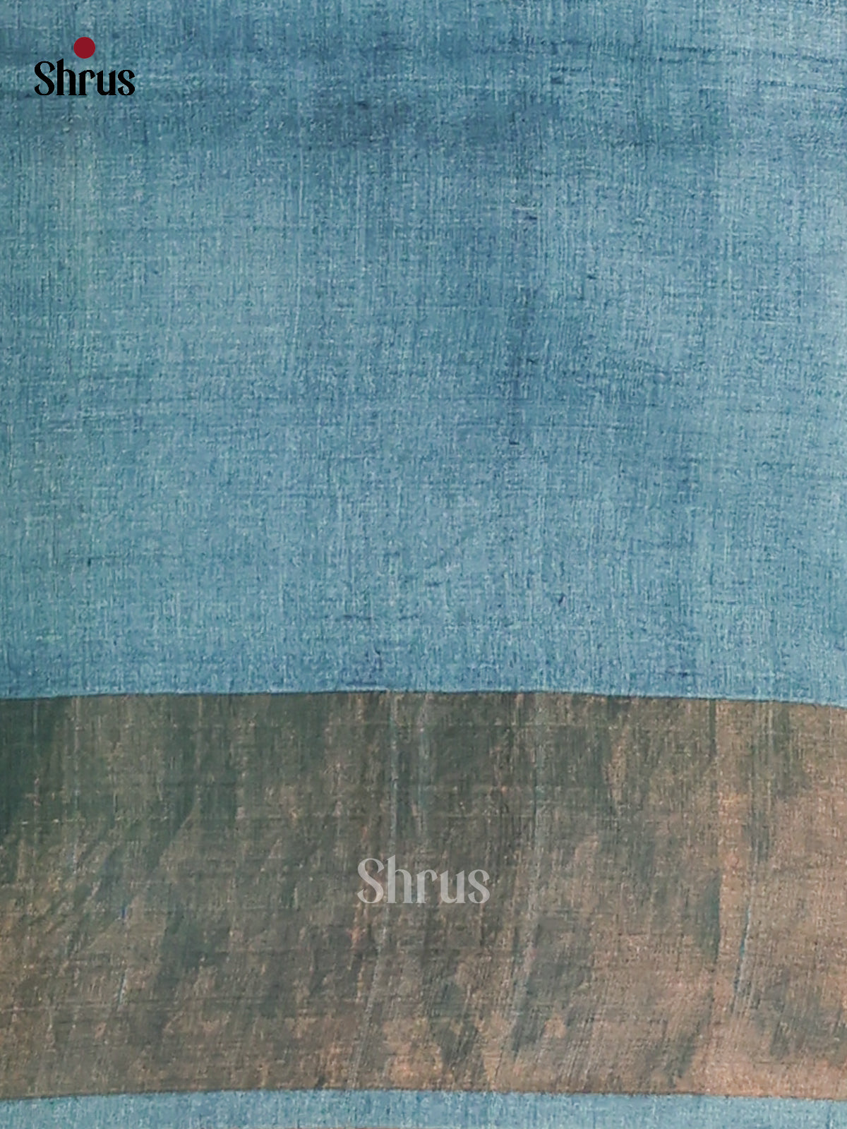 Blue(Single Tone) - Tussar Saree - Shop on Shrus.com