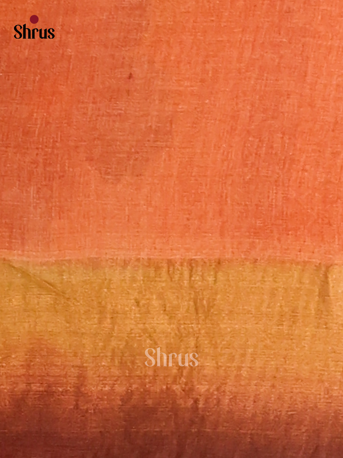 Grey & Orange - Tussar Saree-2