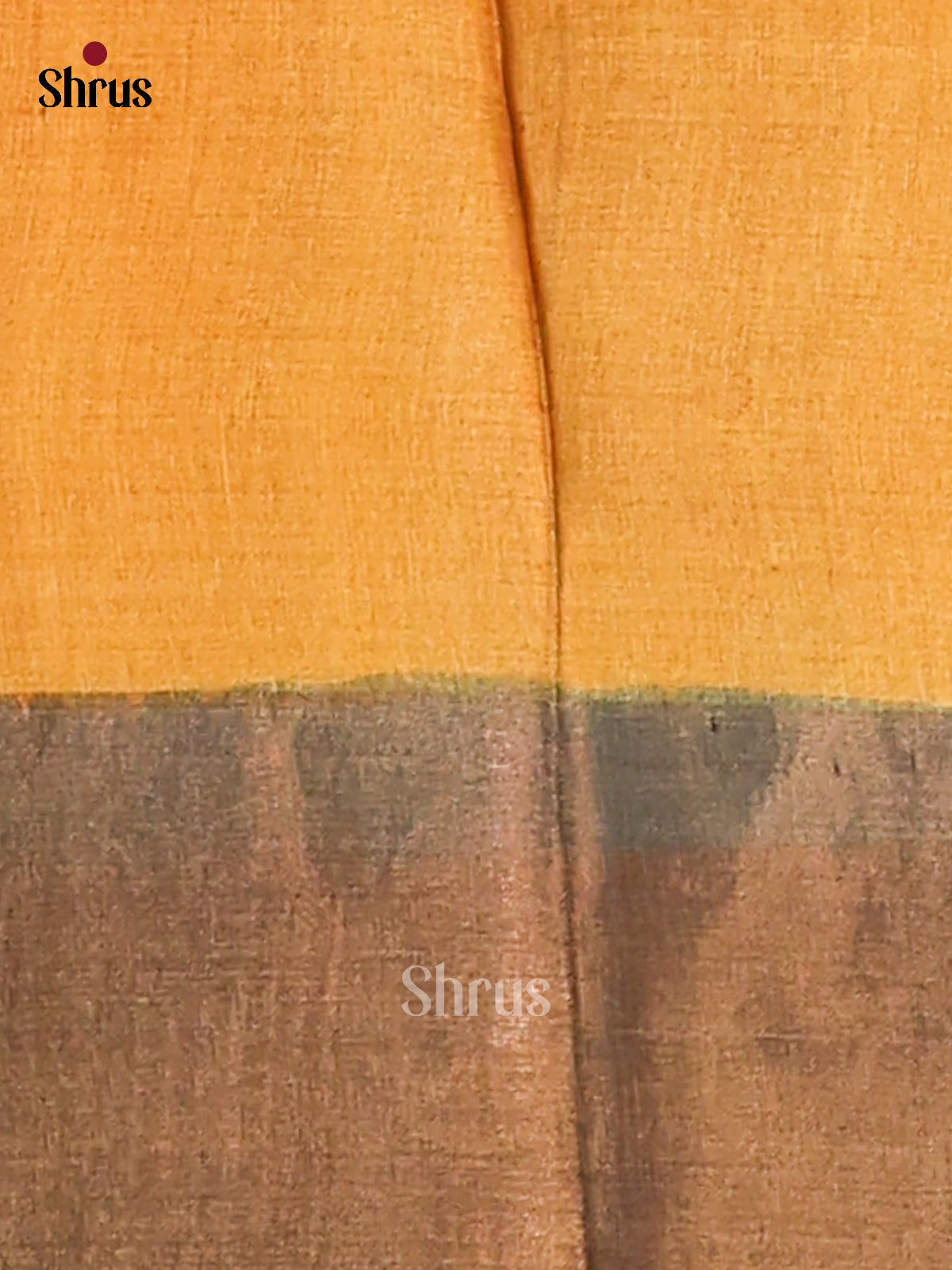 Grey & Mustard - Tussar Saree - Shop on Shrus.com