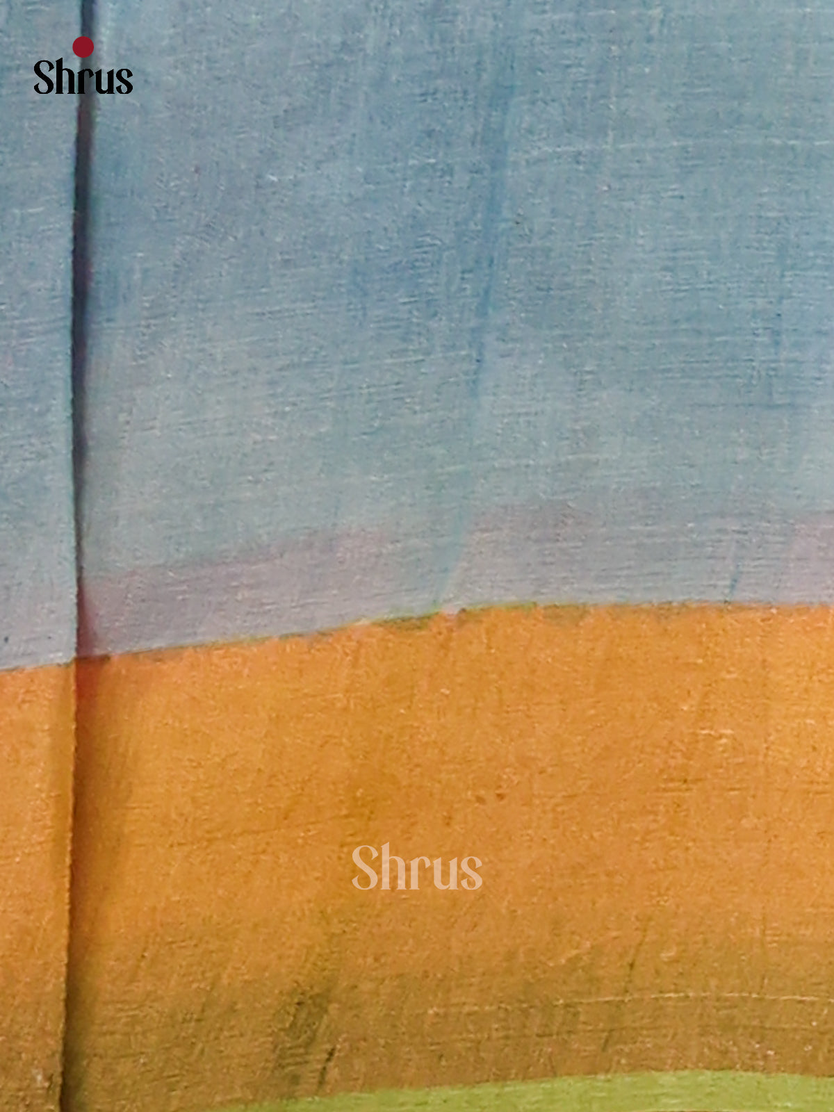 Red & Blue - Tussar Saree - Shop on Shrus.com