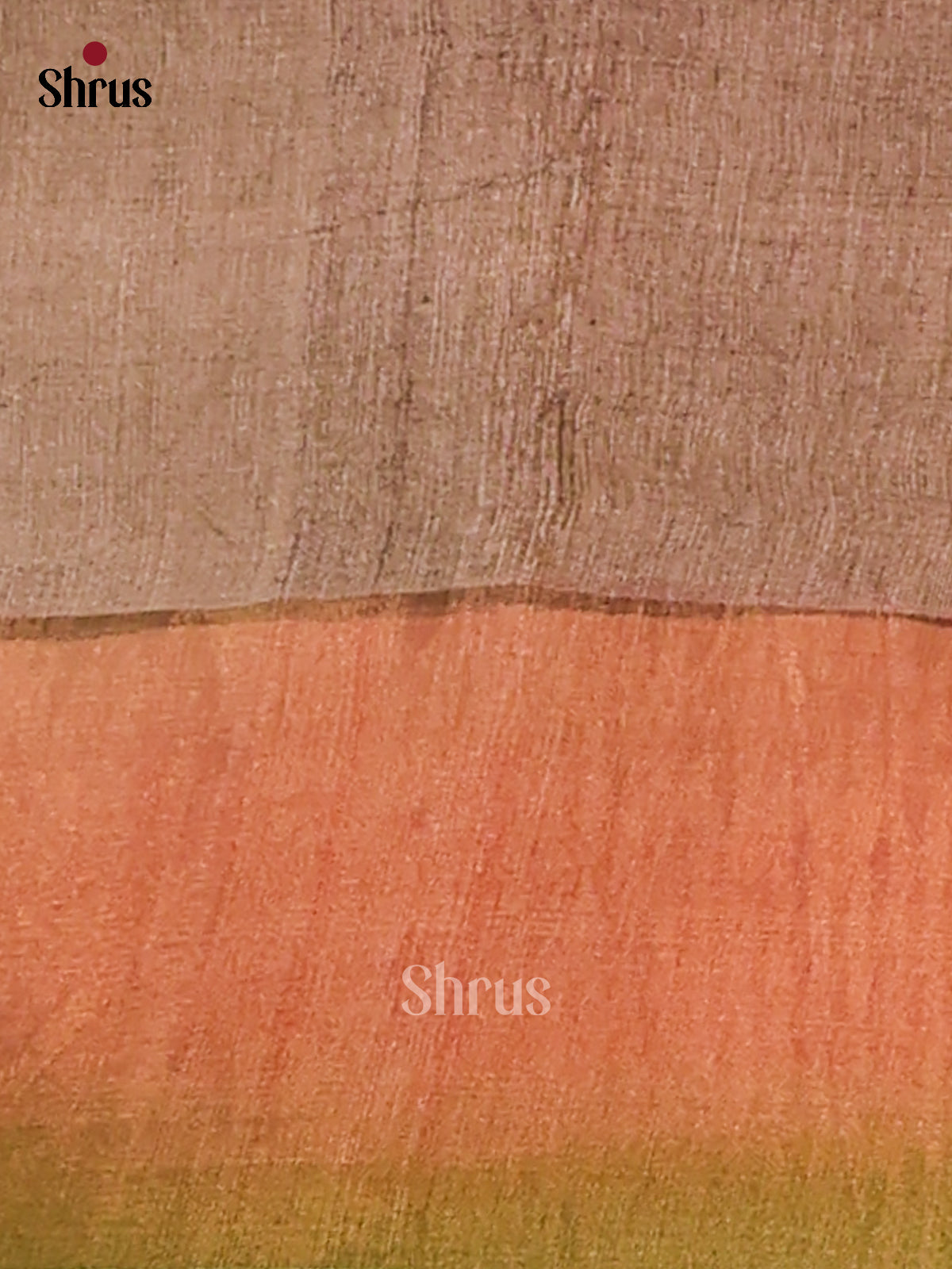 Grey & Green - Tussar Saree - Shop on Shrus.com