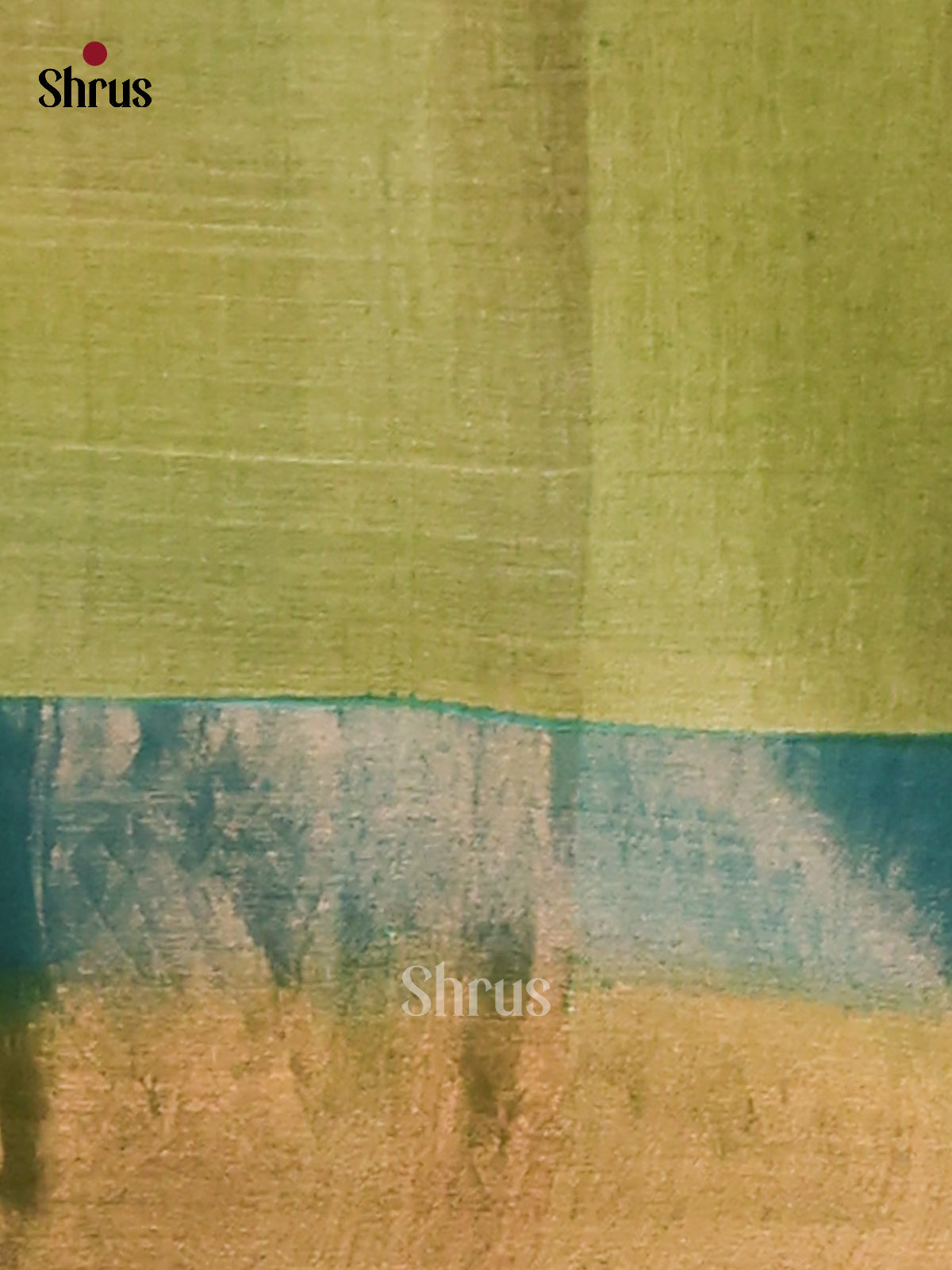 Mustard & Red - Tussar Saree - Shop on Shrus.com