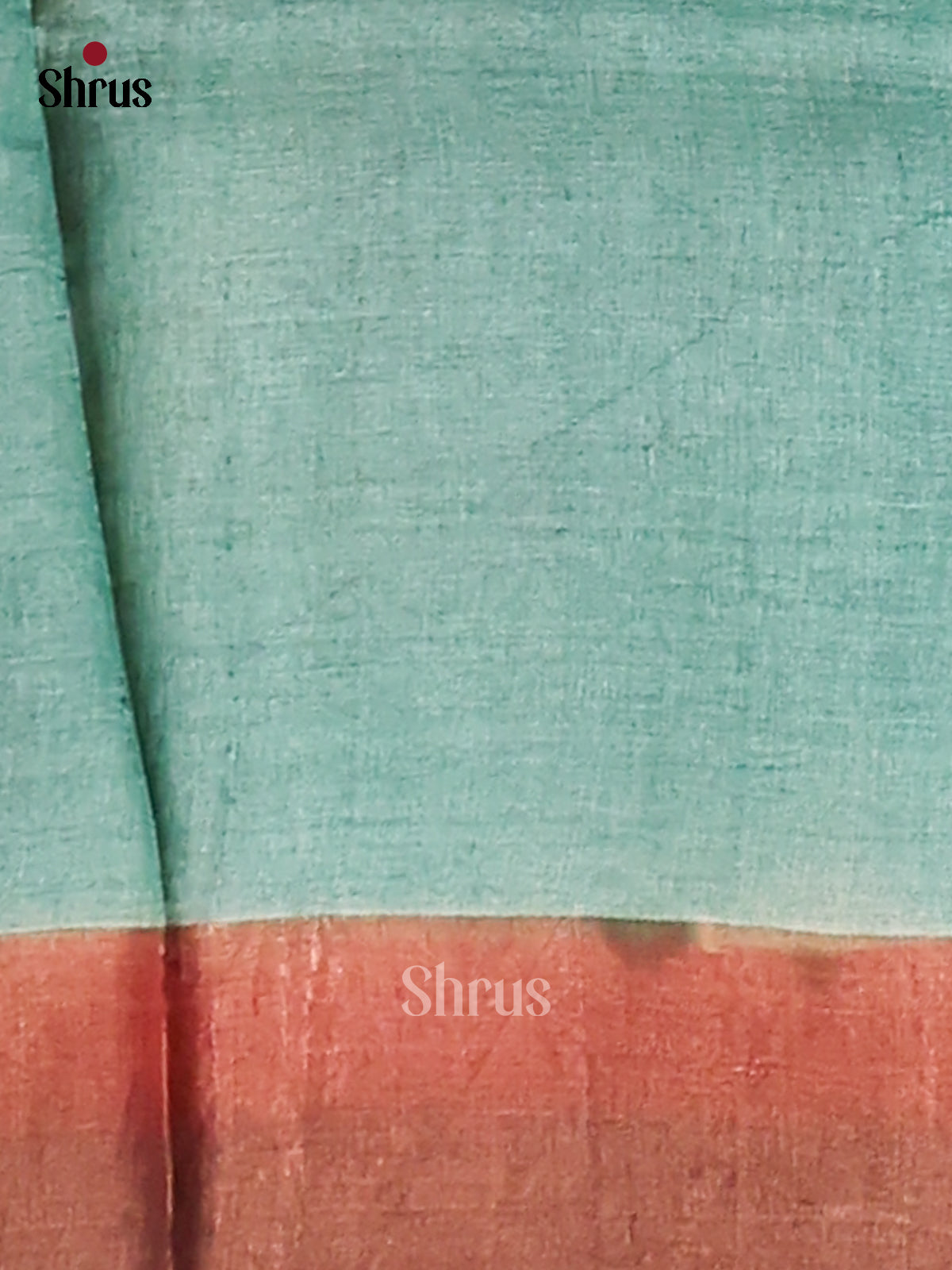 Teal & Mustard - Tussar Saree - Shop on Shrus.com