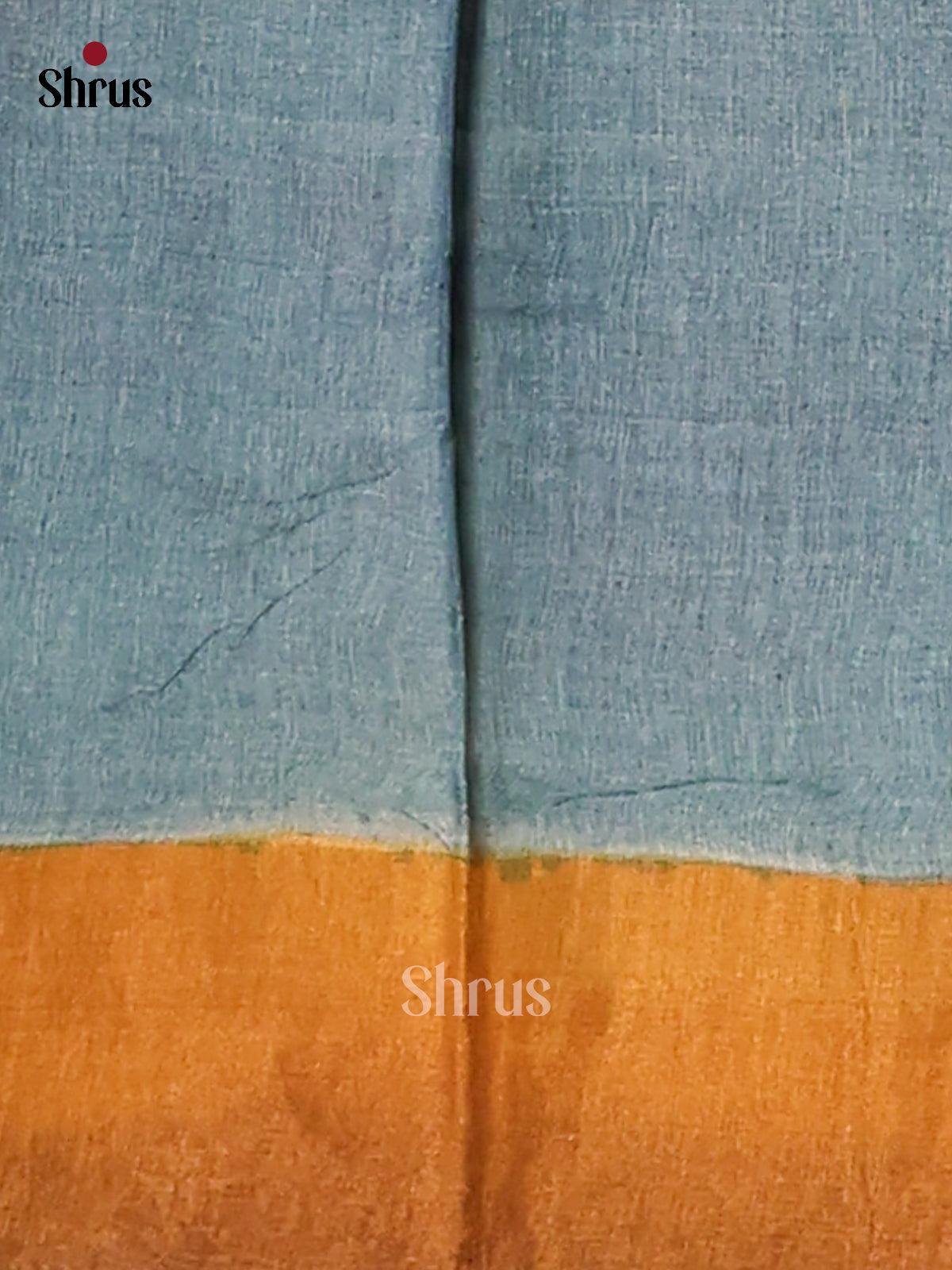 Grey & Brown - Tussar Saree-2