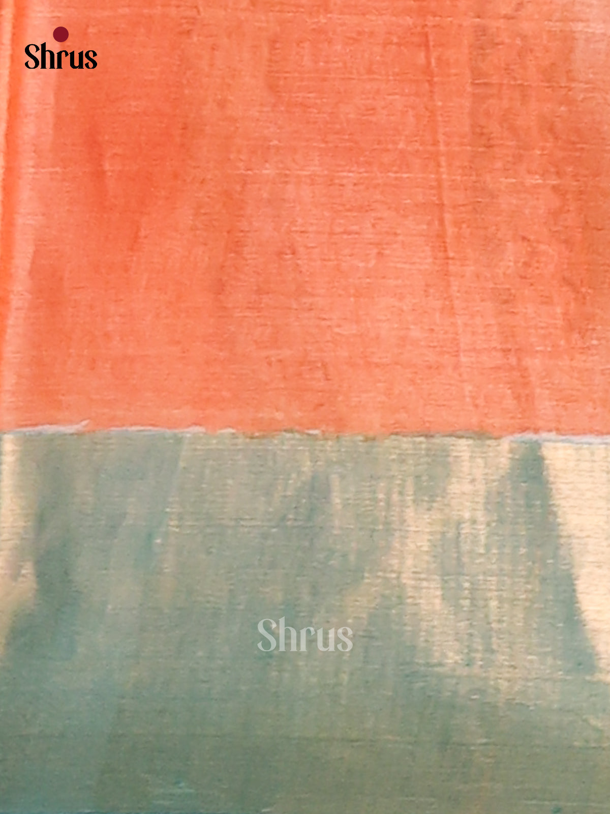 Cream & Blue - Tussar Saree - Shop on Shrus.com