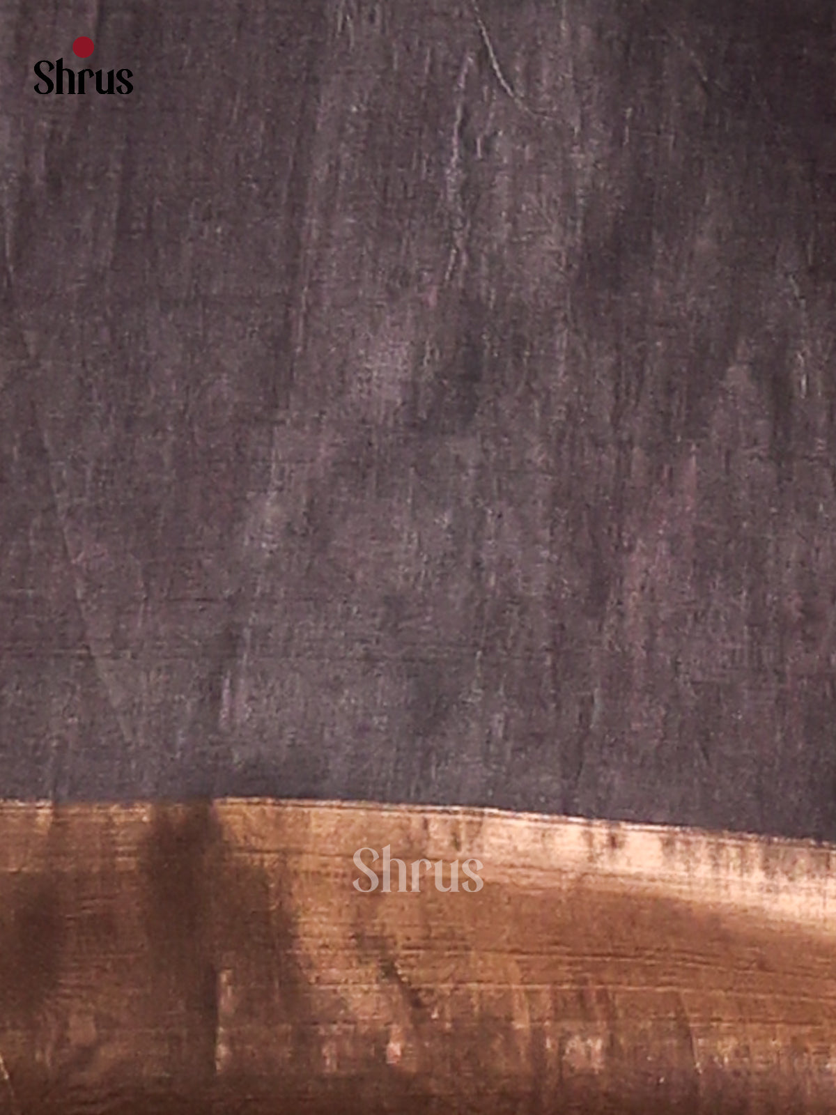 Yellow & Black - Tussar Saree - Shop on Shrus.com