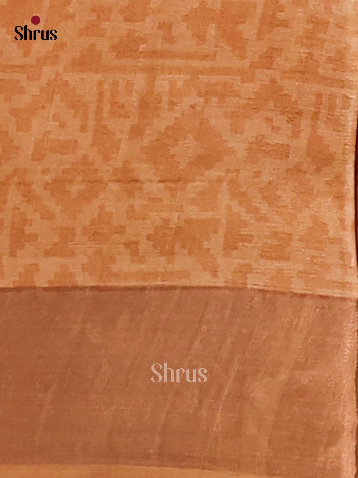 Onion Pink & Brown- Tussar Saree - Shop on Shrus.com