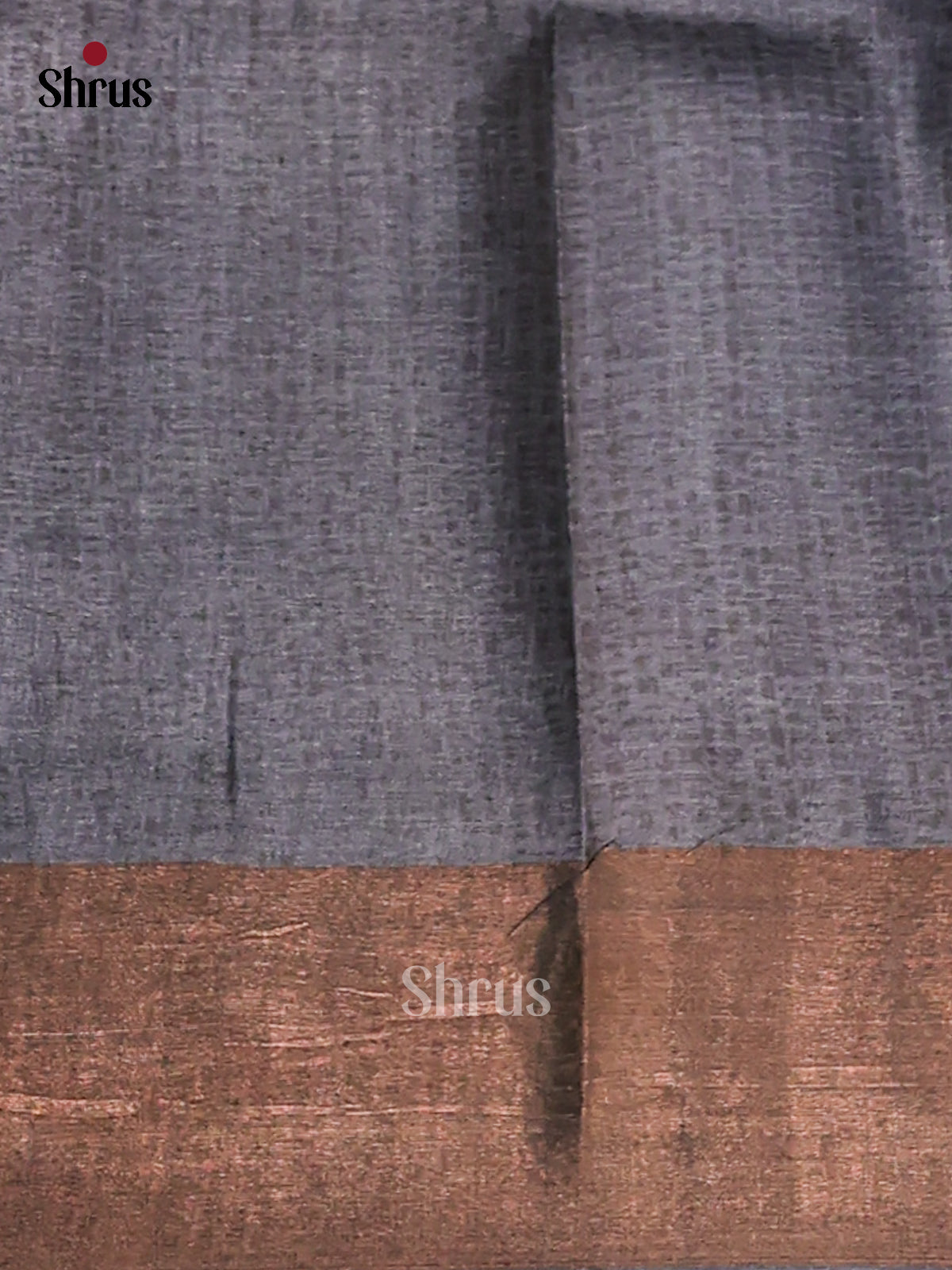 Brown & Grey - Tussar Saree - Shop on Shrus.com
