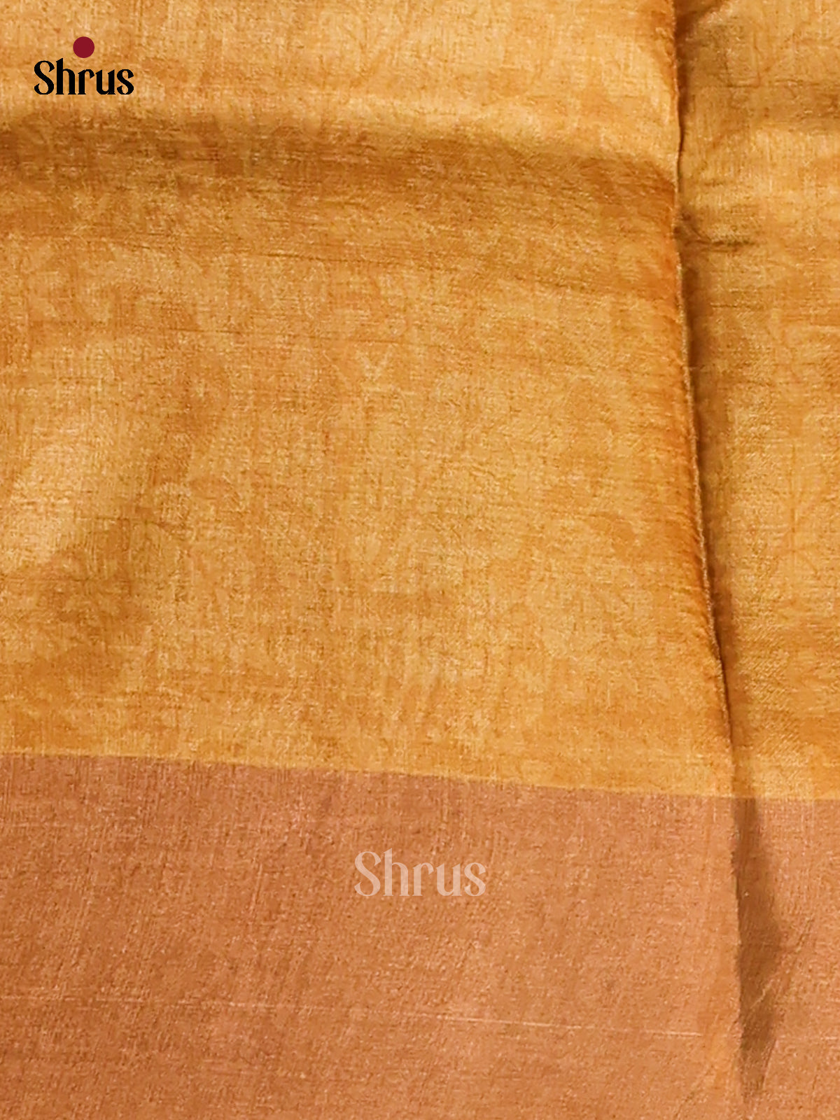 Grey & Mustard- Tussar Saree - Shop on Shrus.com