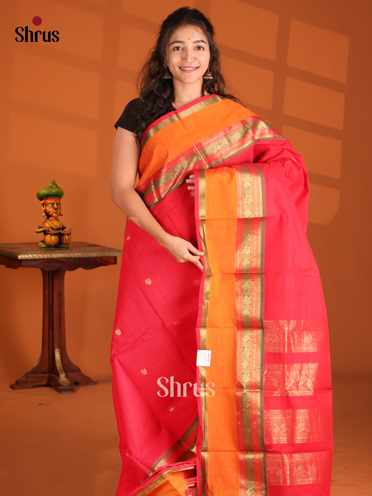 DES30210- Chettinad Cotton Saree - Shop on Shrus.com