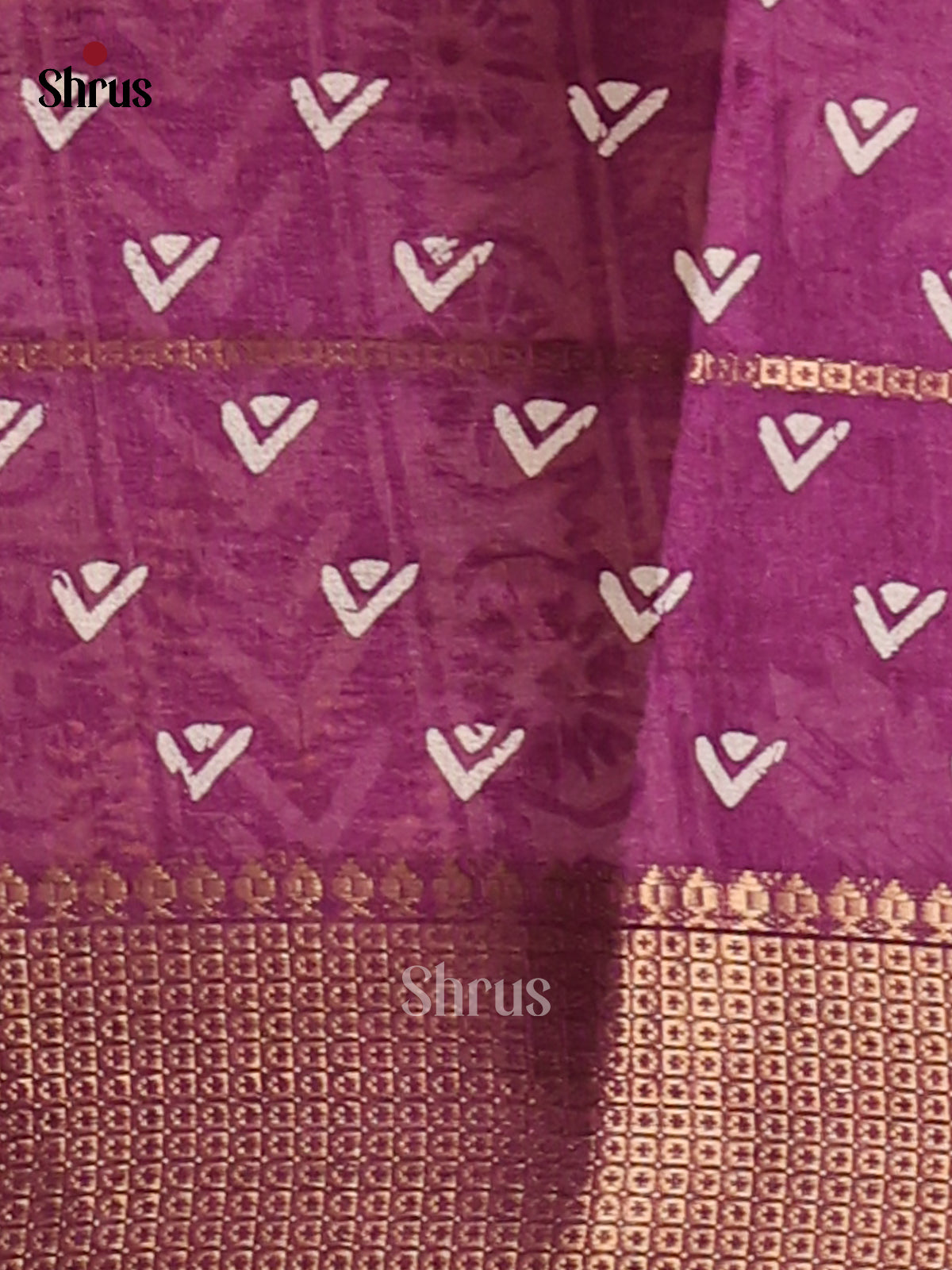 Violet- Semi Tussar Saree - Shop on Shrus.com