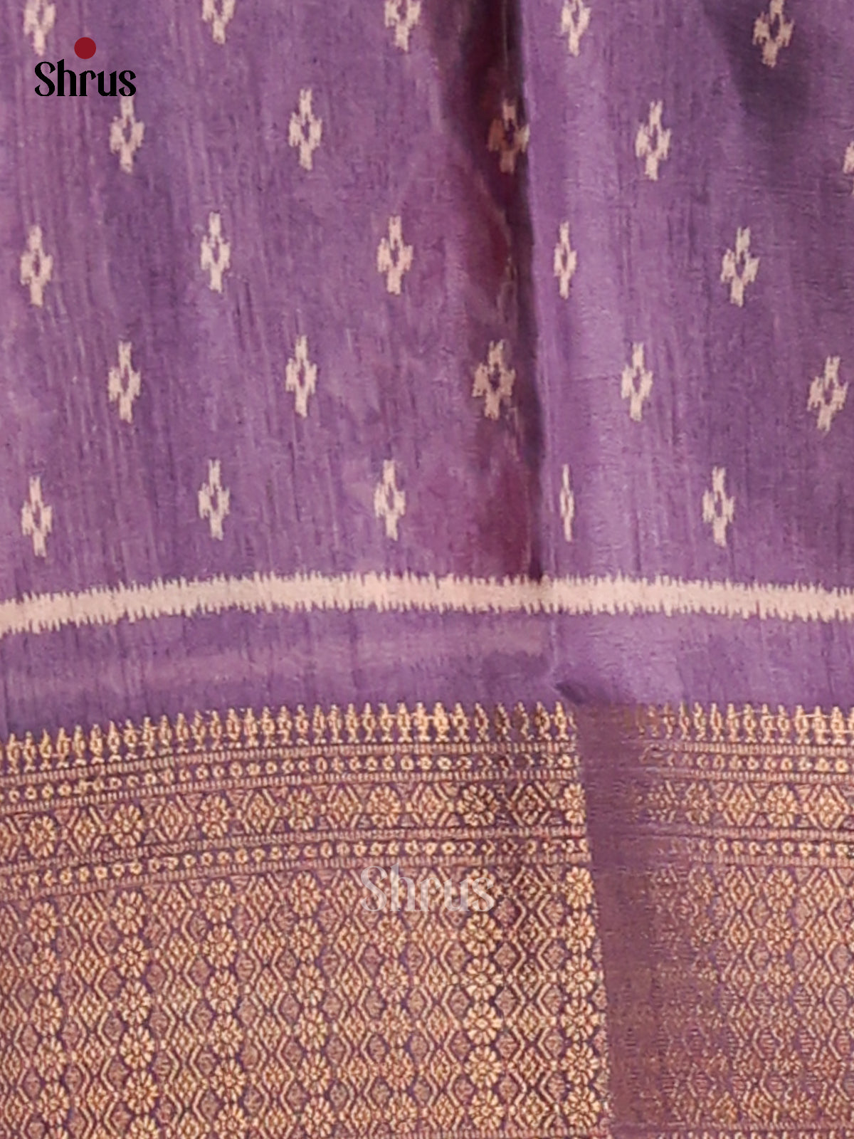 Lavender - Semi Crepe Saree - Shop on Shrus.com