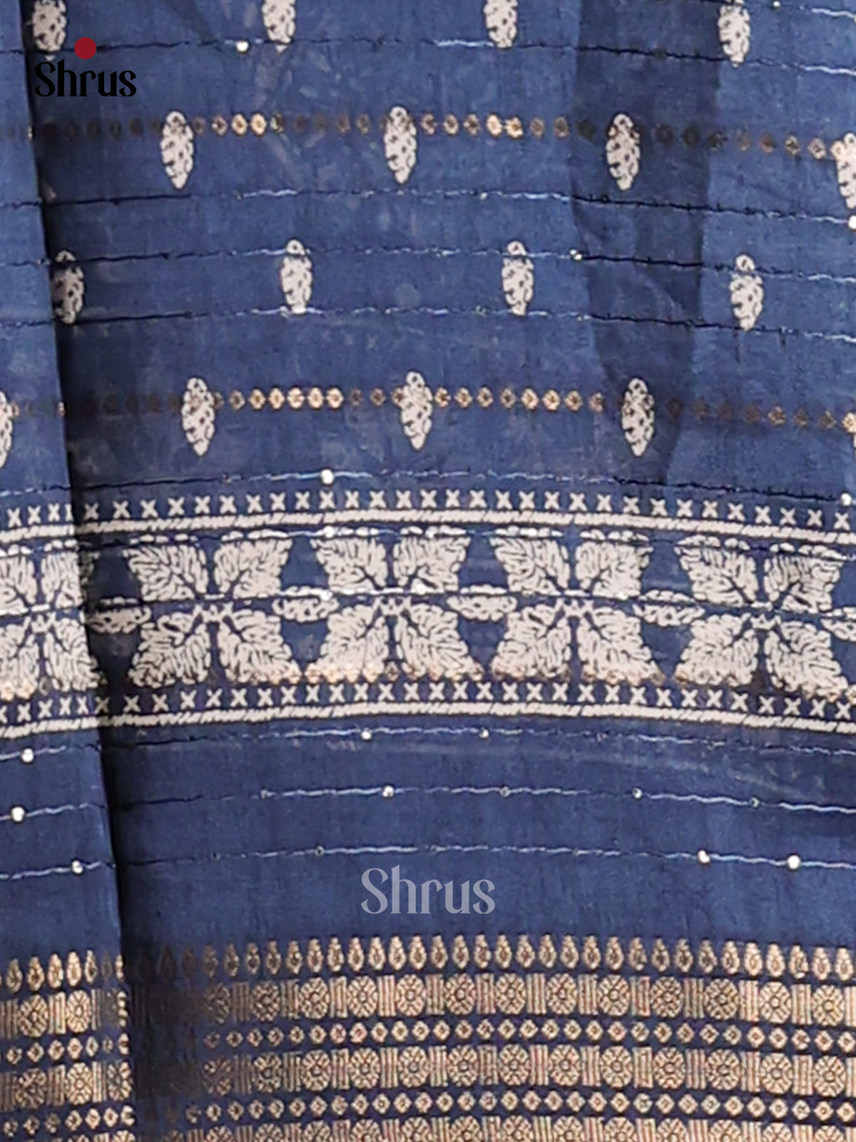 DES30411 - Semi Crepe Saree - Shop on Shrus.com